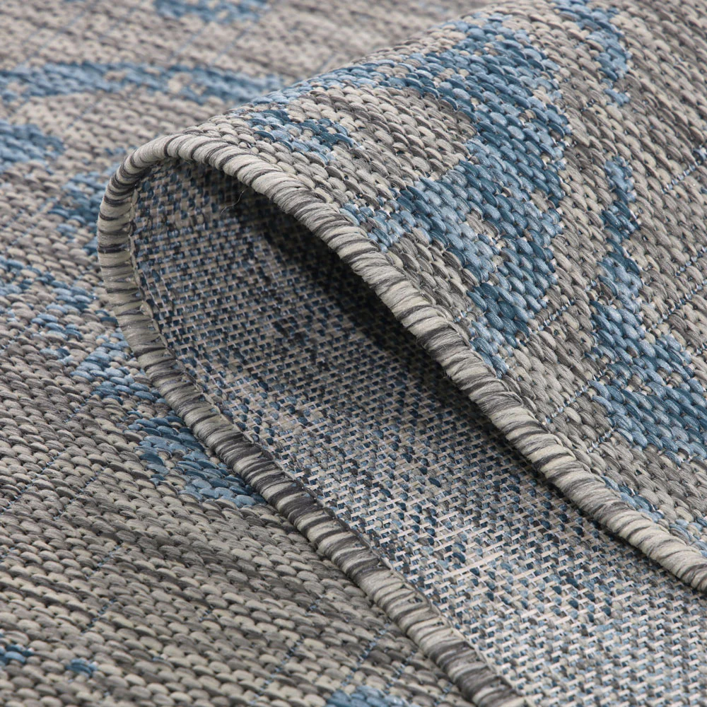 Aqua Flatweave Outdoor Rug - Lanark - Image 6