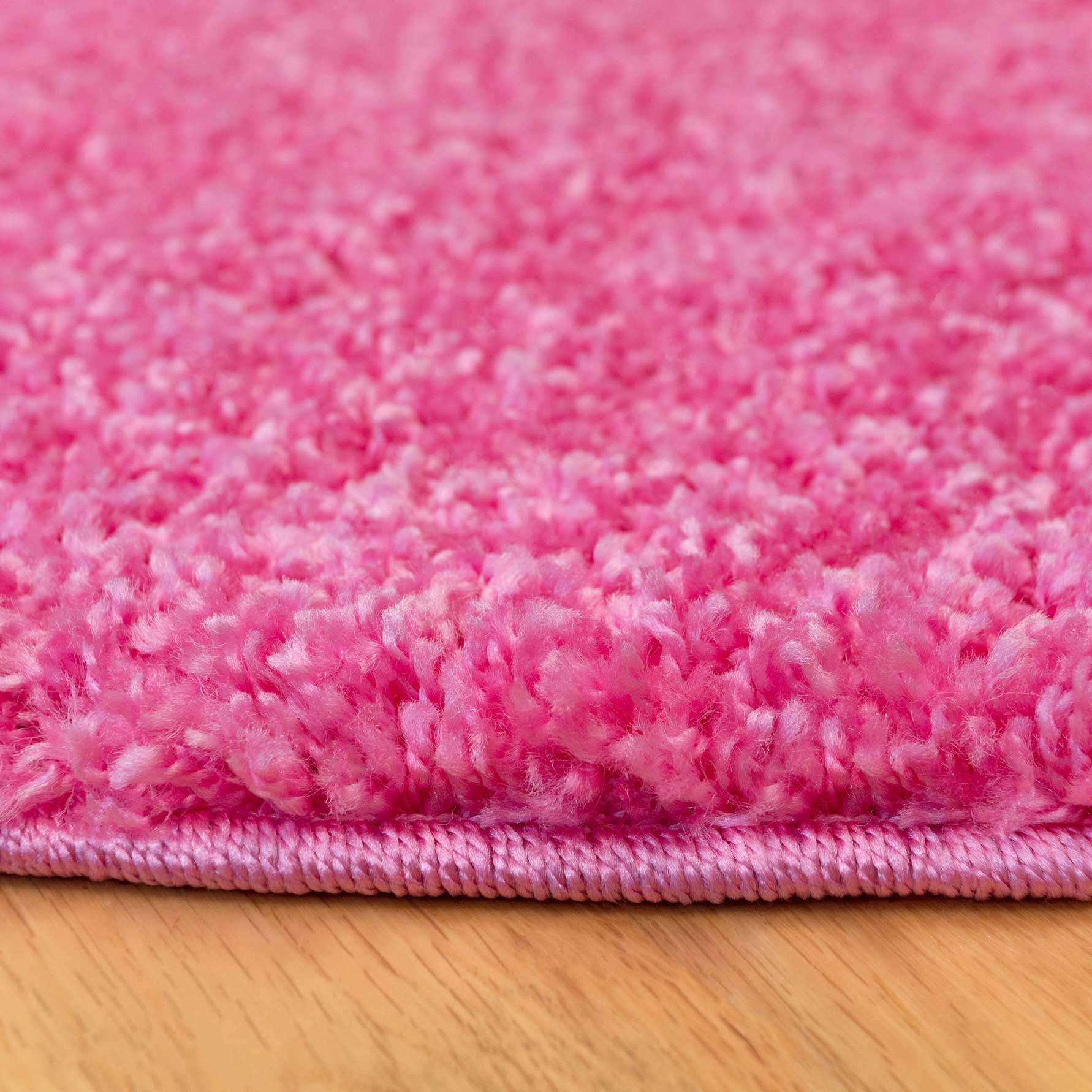 Barbie Pink Shaggy Circle Rug - Image 2
