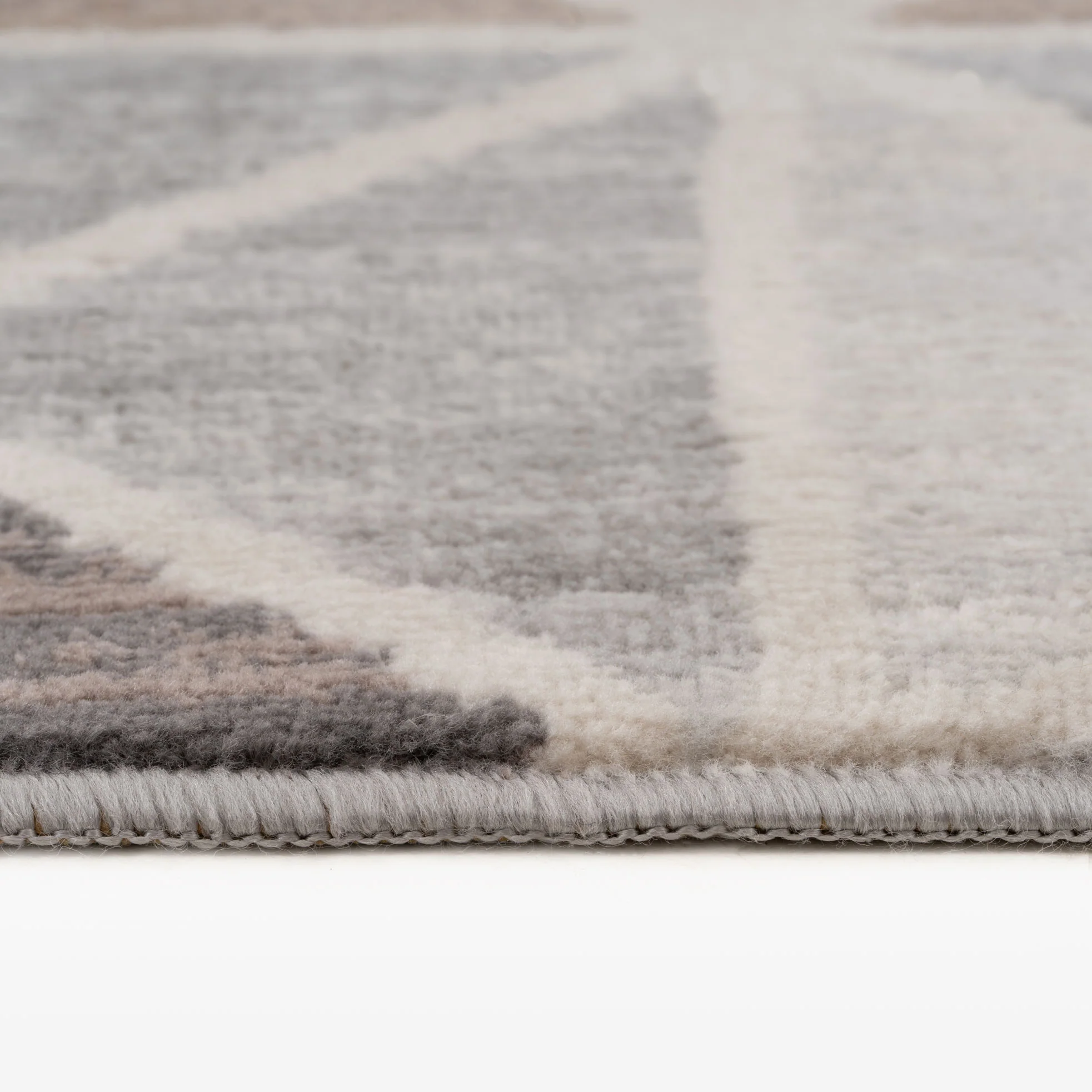 Beige Grey Multi Tile Area Rug - Image 7