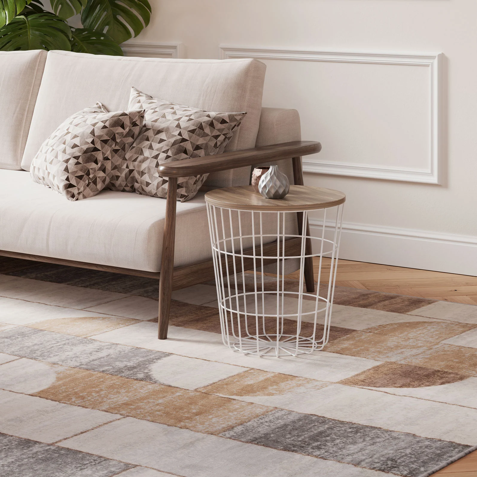 Beige Wabi Sabi Area Rug - Image 9