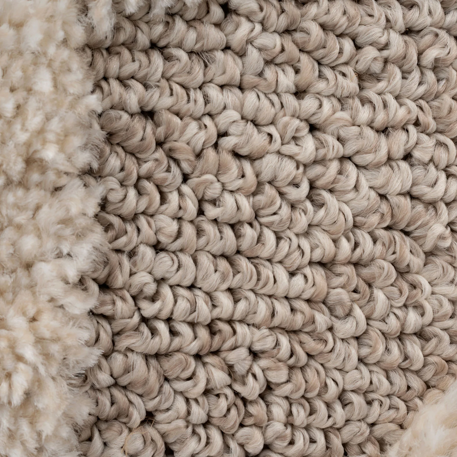 Beige White Rhombic Rug - Reva - Image 7