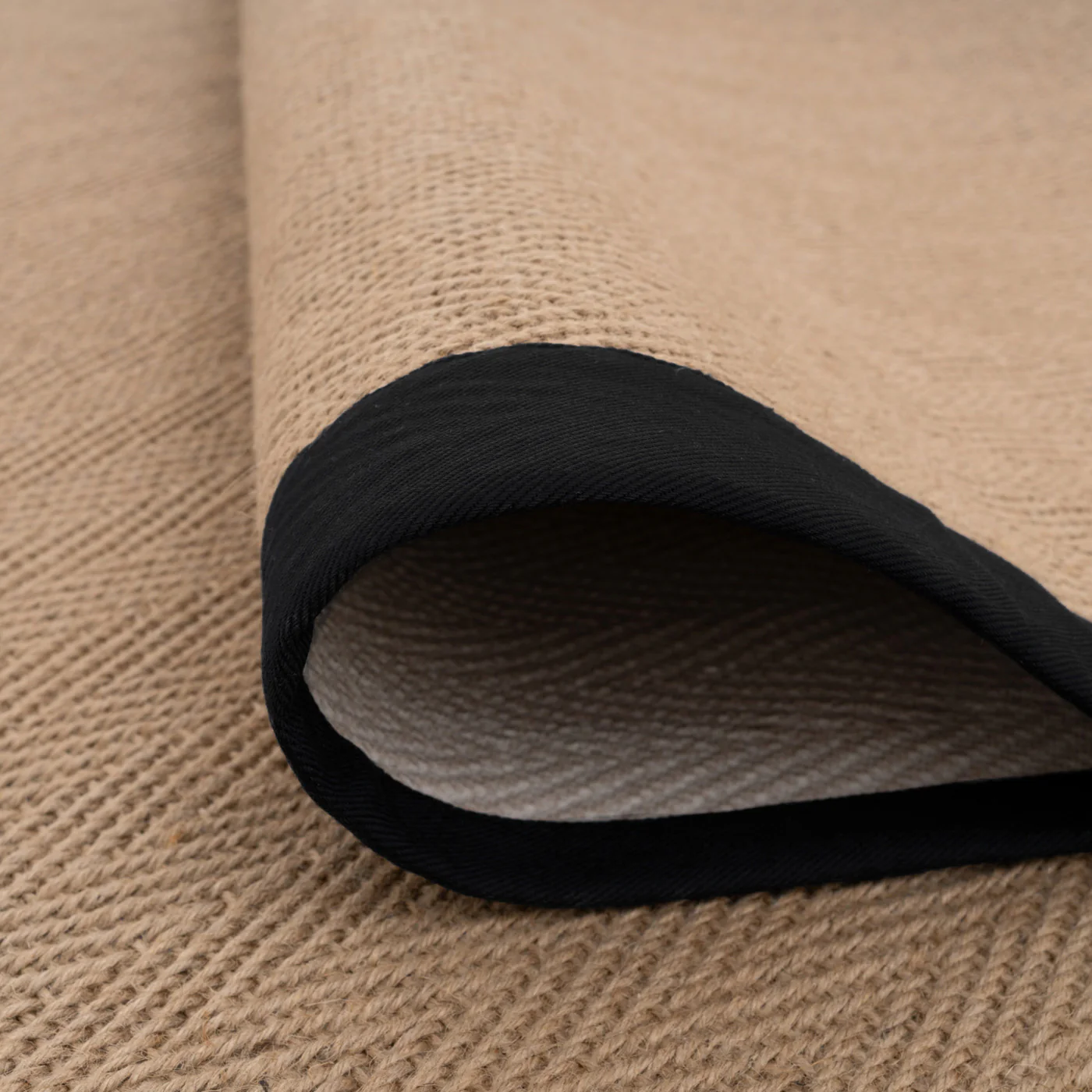 Black Border Jute Runner Rug - Juliette Black - Image 3