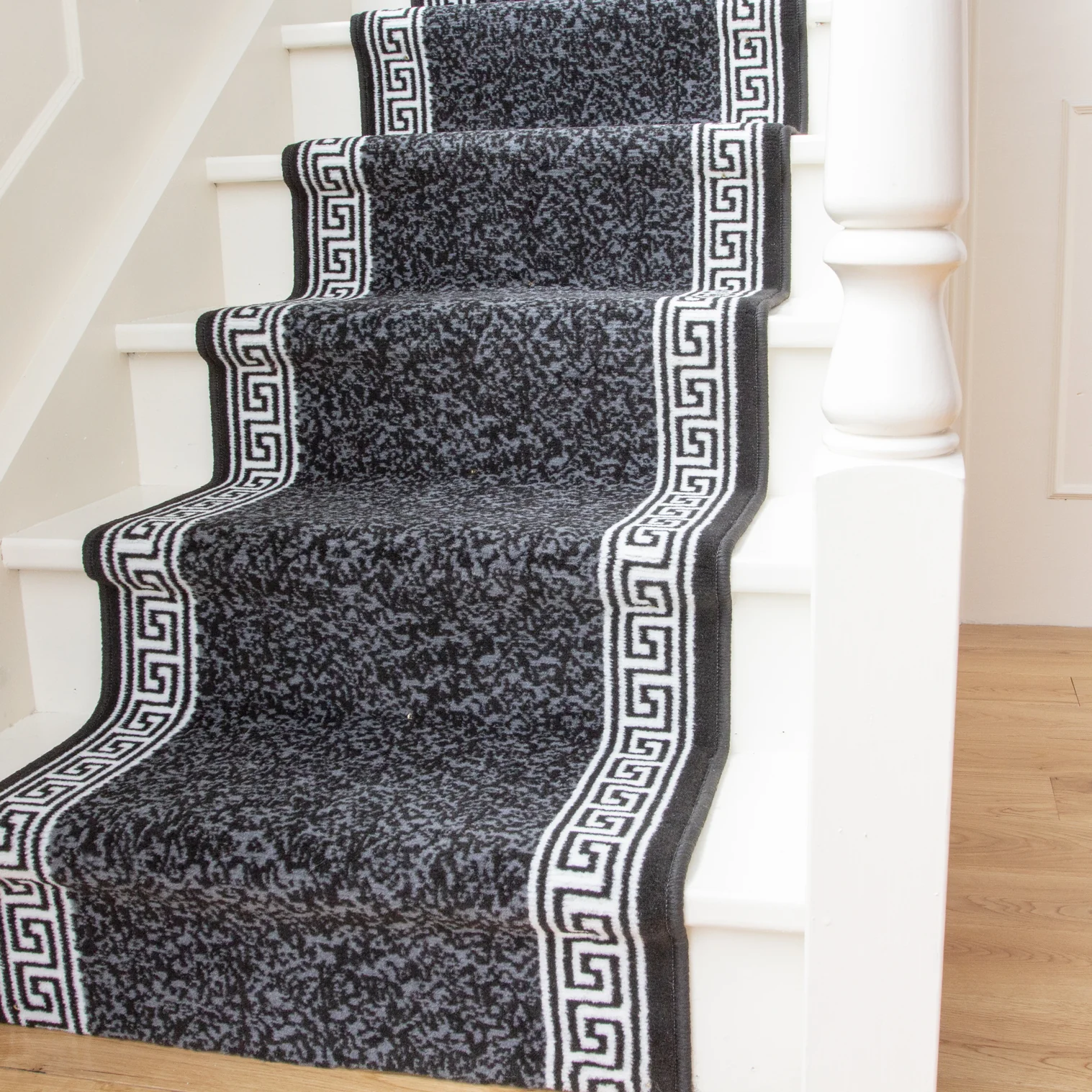 Black Border Stair Carpet Runner - Cut to Measure - Image 2