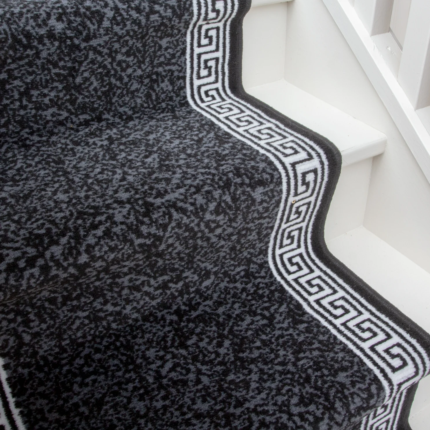 Black Border Stair Carpet Runner - Cut to Measure - Image 4