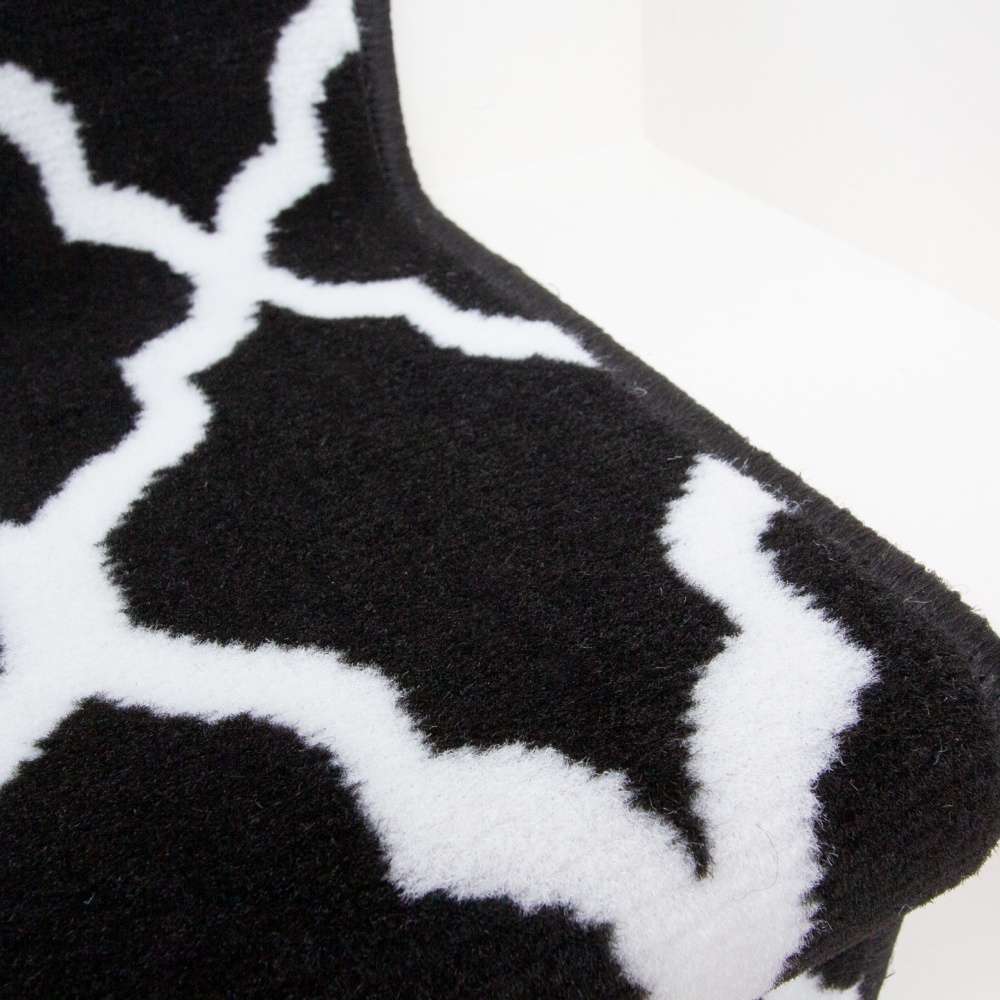 Black Trellis Stair Carpet Runner - Cut to Measure - Image 4