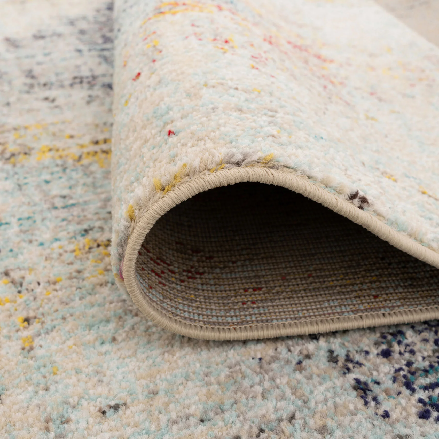 Blue Chevron Area Rug - Agatha - Image 8