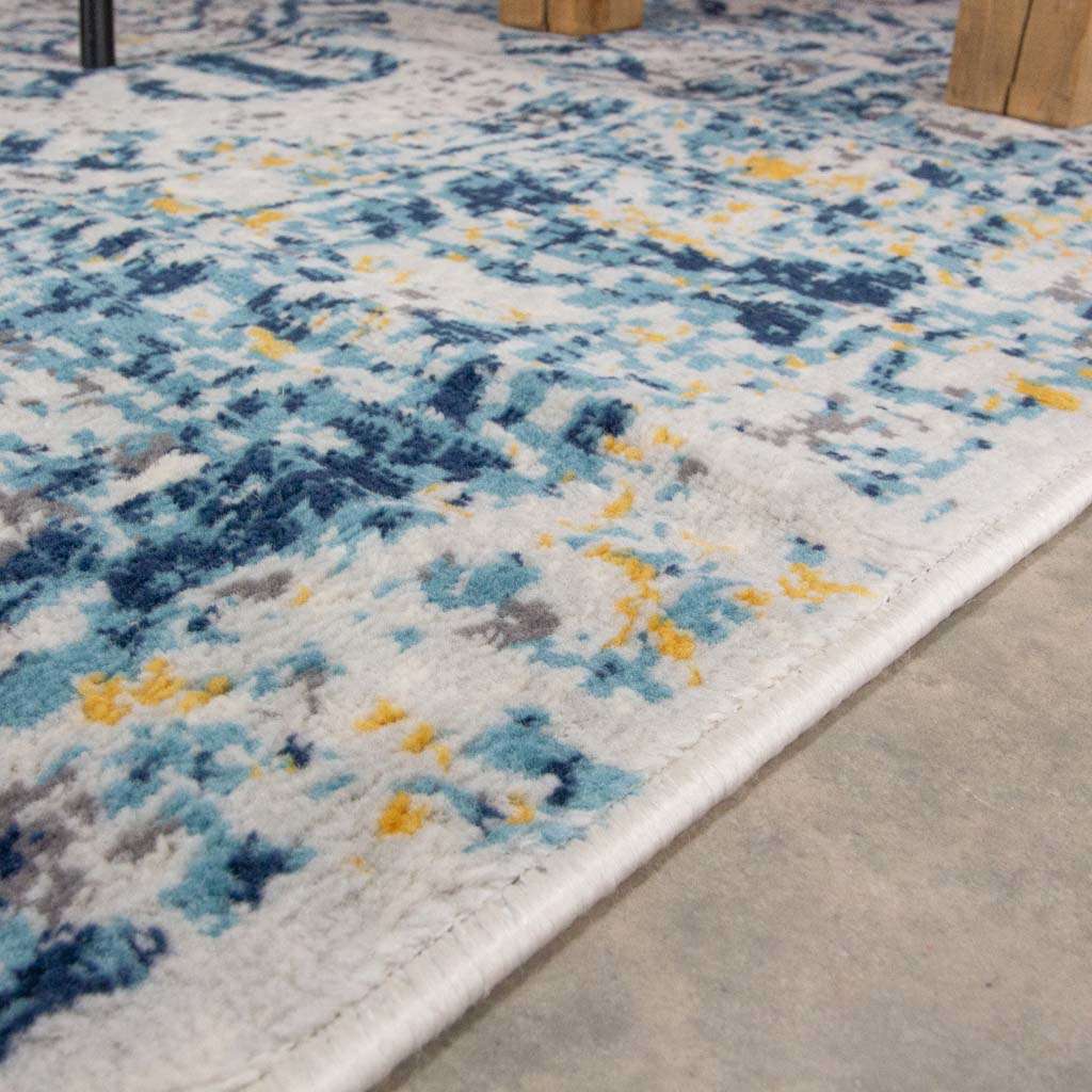 Blue Oriental Distressed Vintage Runner Rug - Image 3