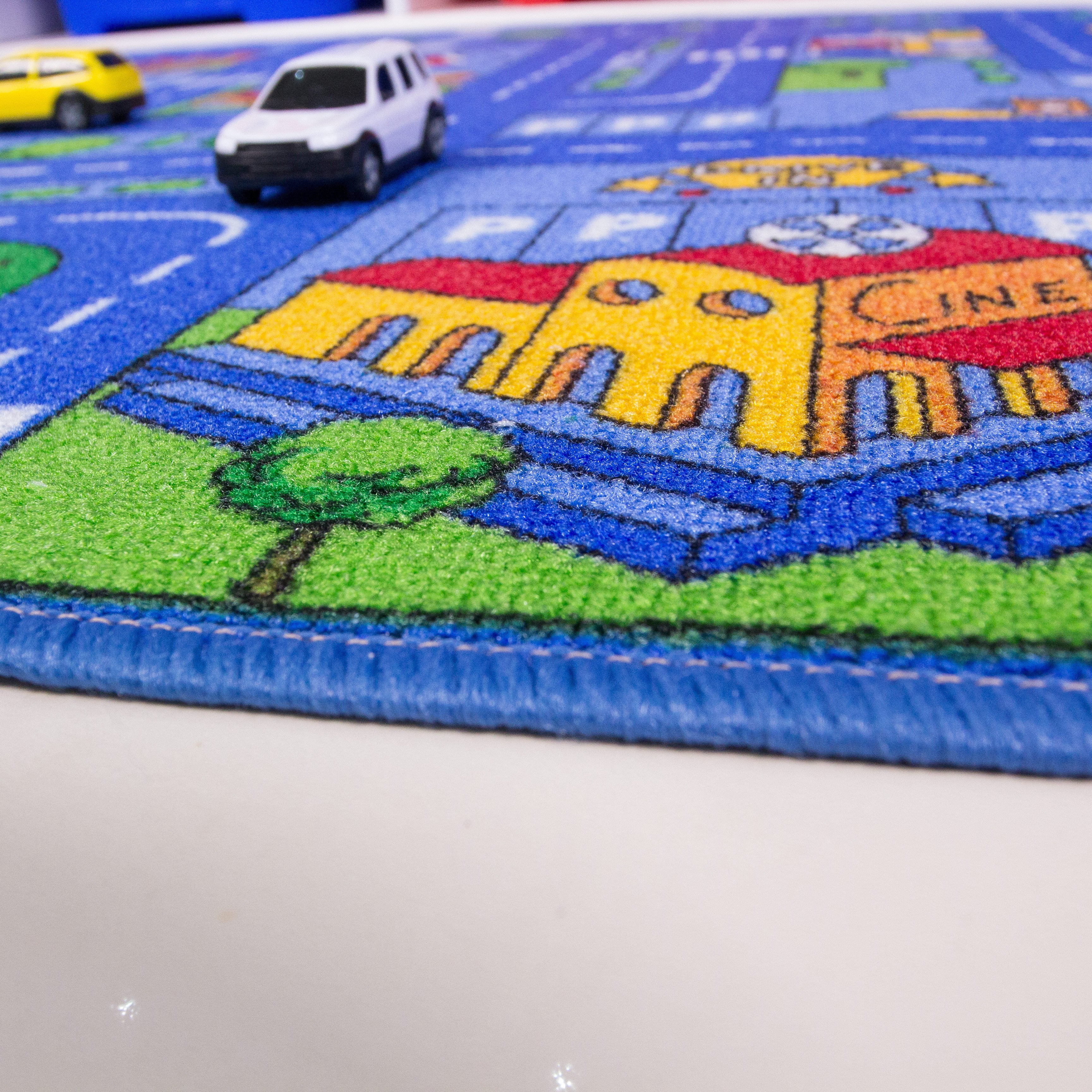 Blue Village Roads Kids Play Mat - Image 4