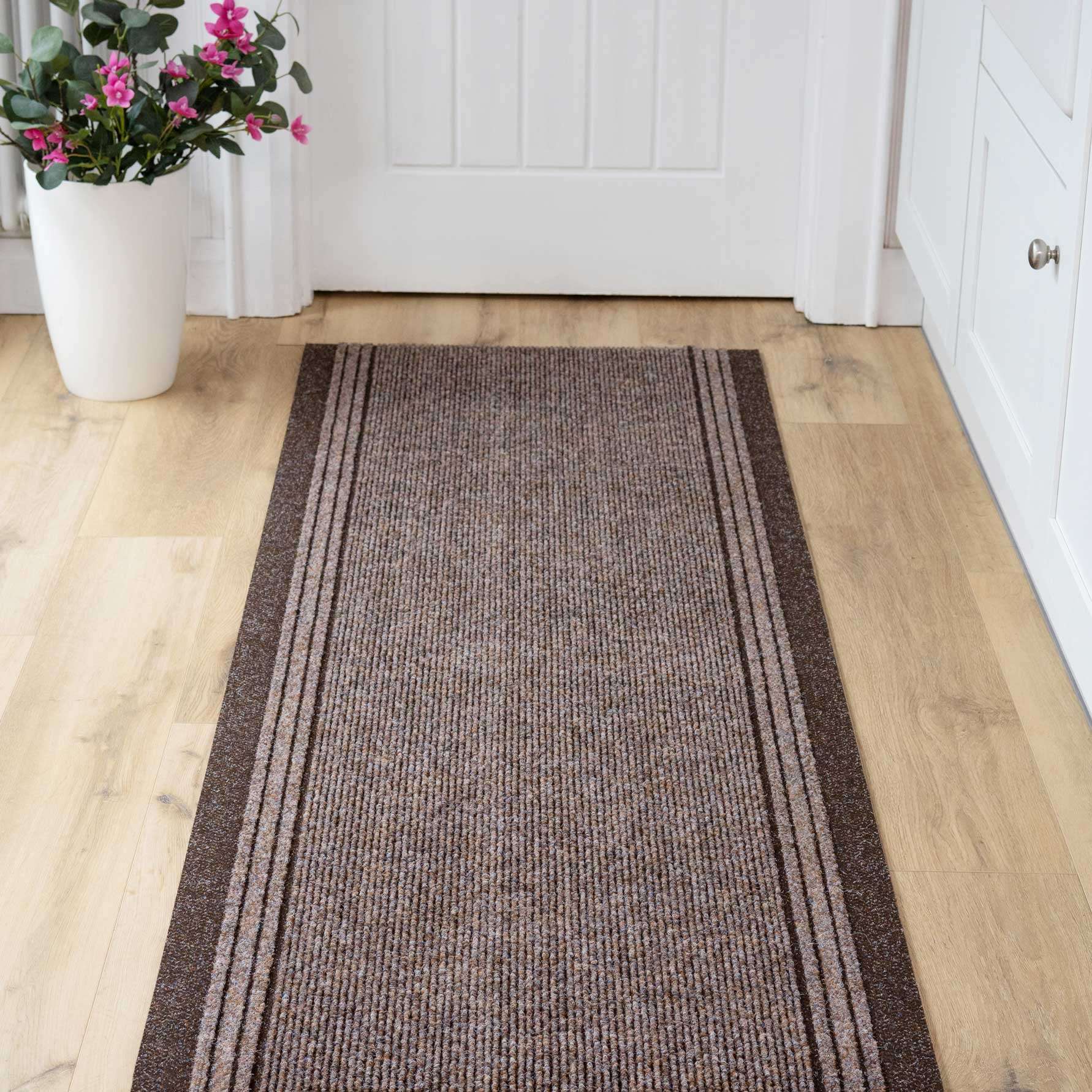 Brown Hard Wearing Runner Rugs - Image 6