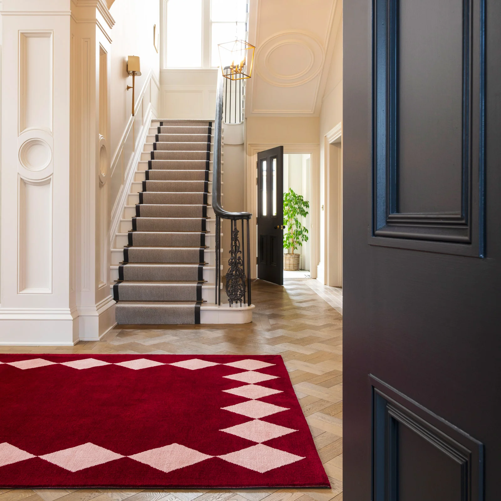Burgundy Harlequin Rug - Zara - Image 2