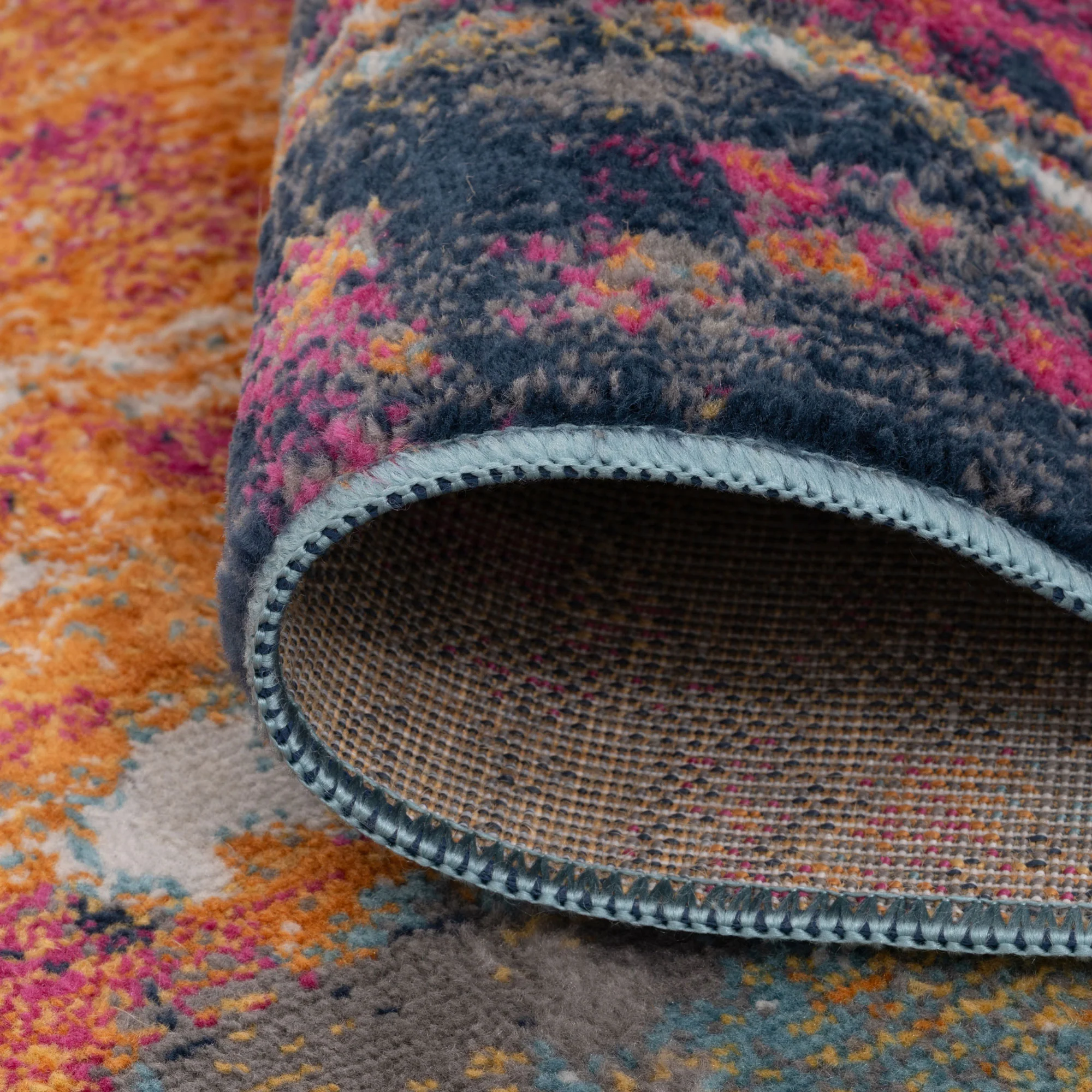 Colourful Paint Abstract Runner Rug - Image 6