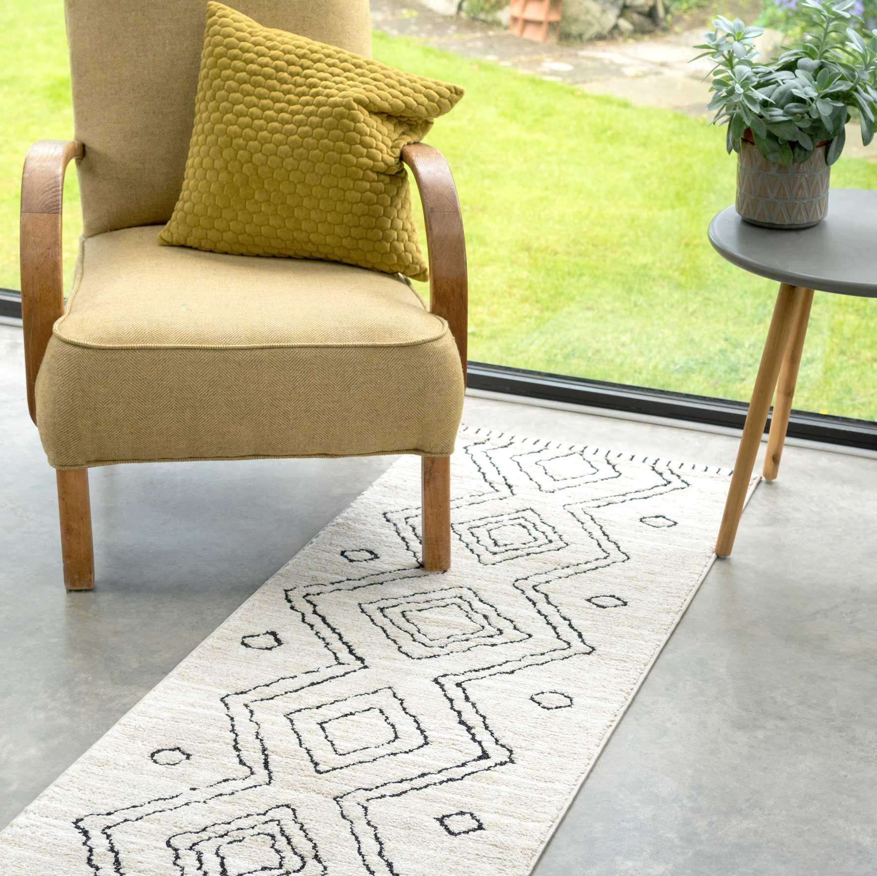 Cosy Soft Underfoot Cream Moroccan Berber Runner Rug - Image 2