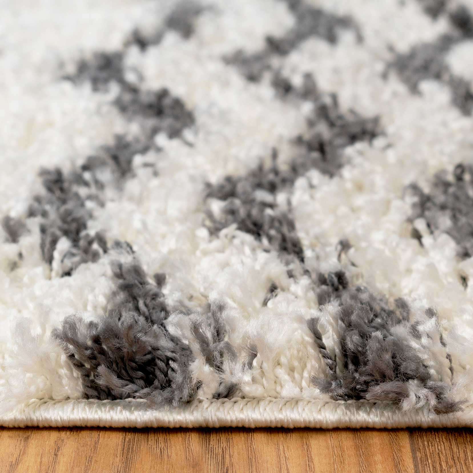 Cream Scandi Nordic Shaggy Rug - Image 4