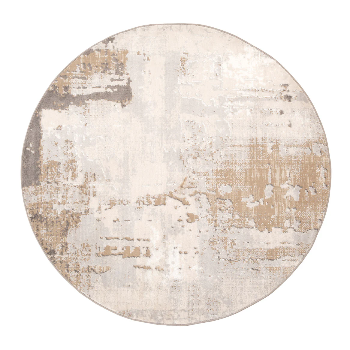 Distressed Abstract Beige Area Rug - Grace - Image 16