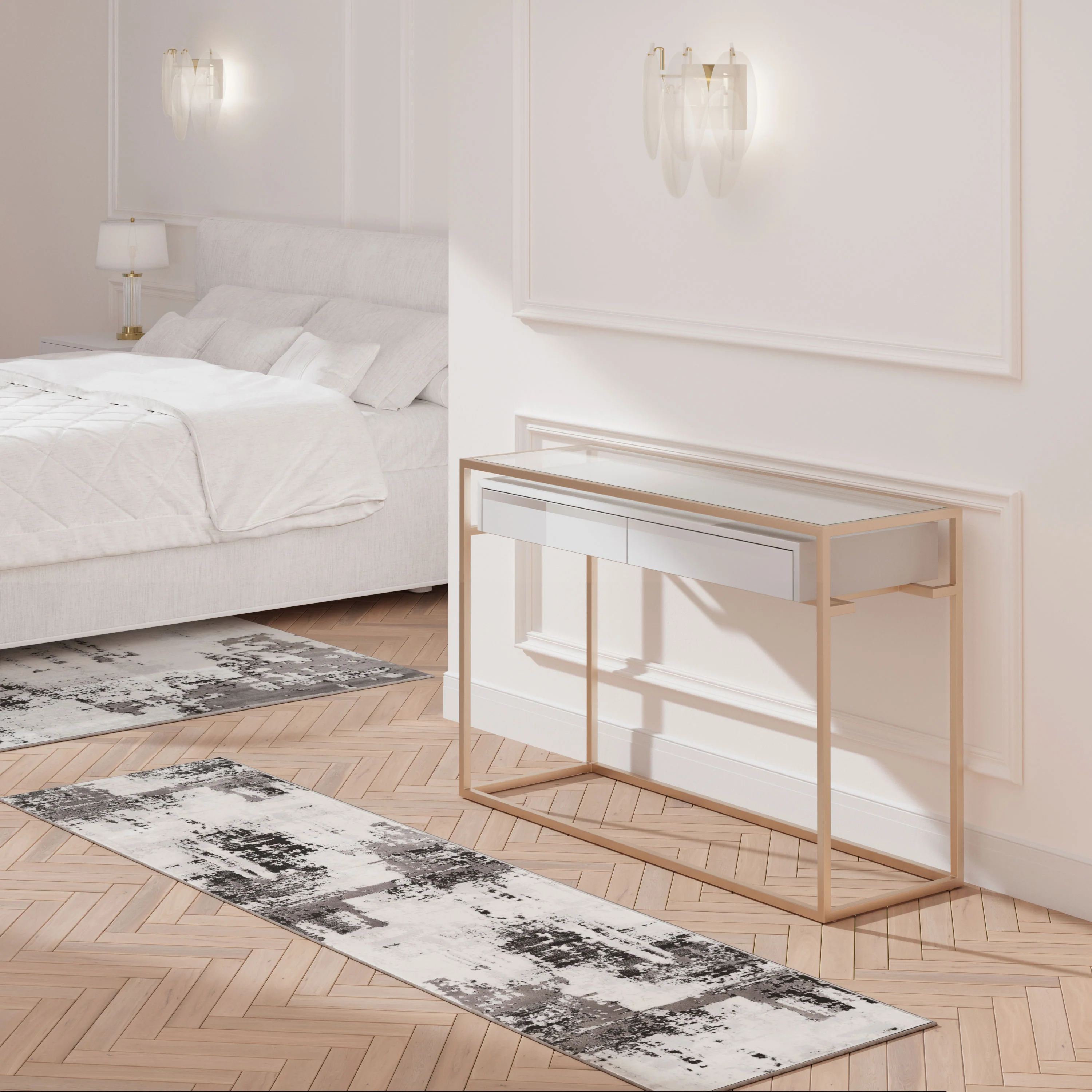 Distressed Abstract Grey Black Area Rug - Grace - Image 5