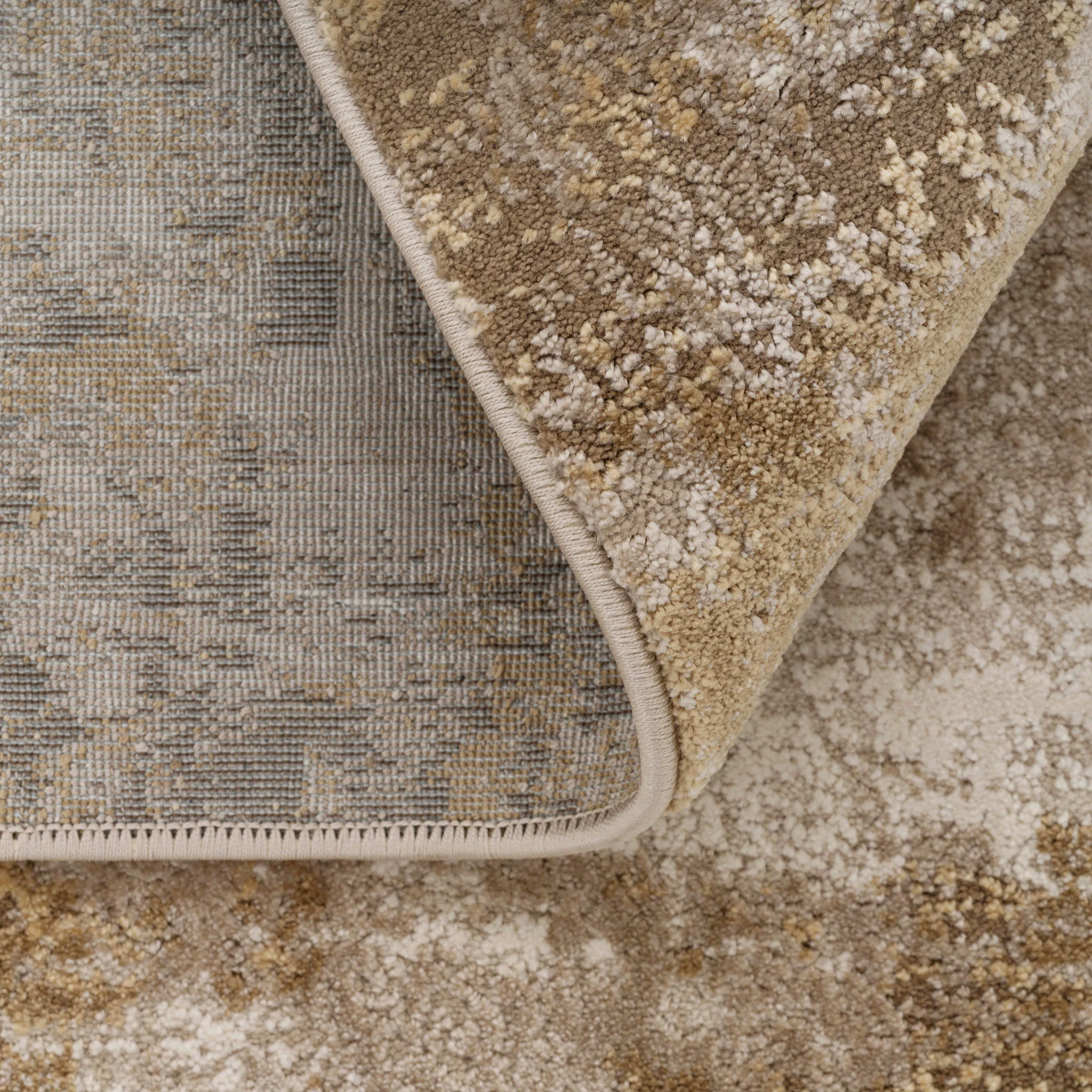 Distressed Beige Living Room Area Rug - Monroe - Image 9