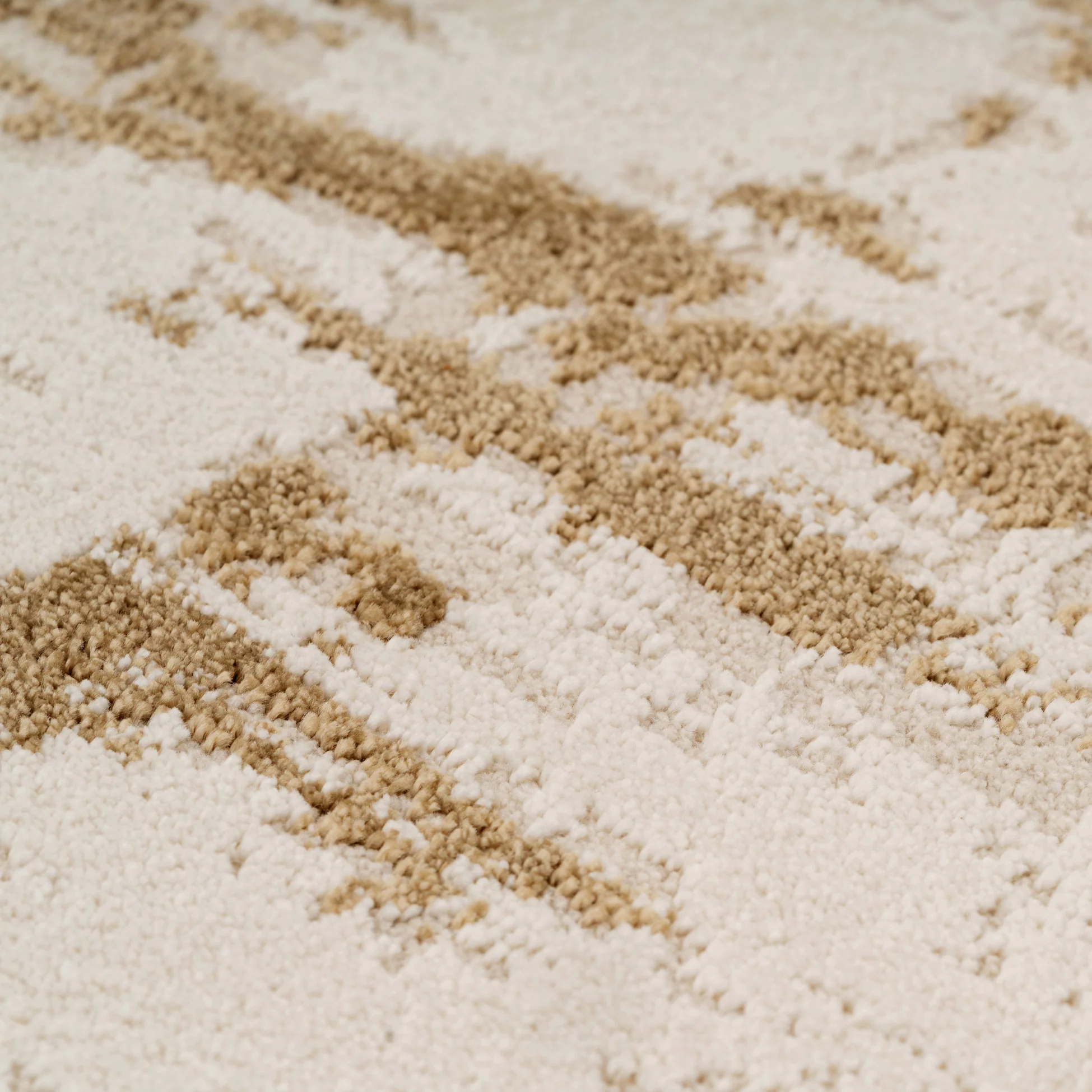 Distressed Brushstroke Beige Rug - Farah - Image 6