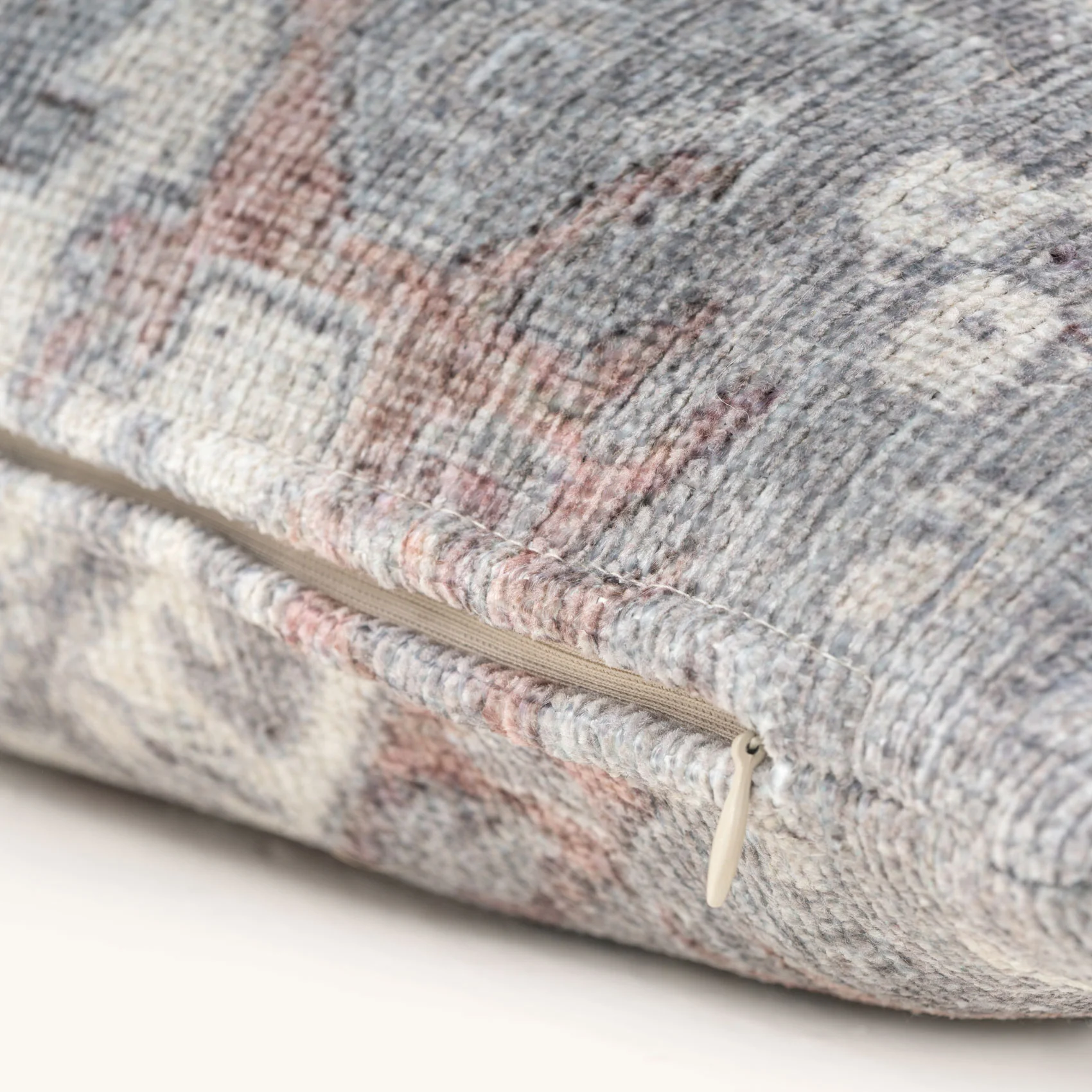Distressed Grey Cushion Cover - Image 5