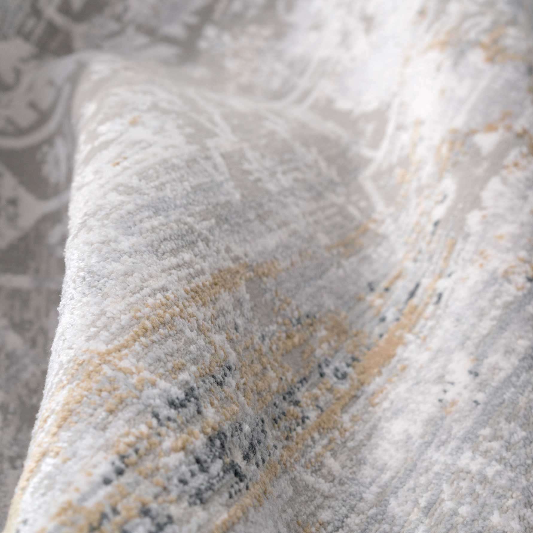 Distressed Mottled Grey Living Room Area Rug - Klos - Image 5