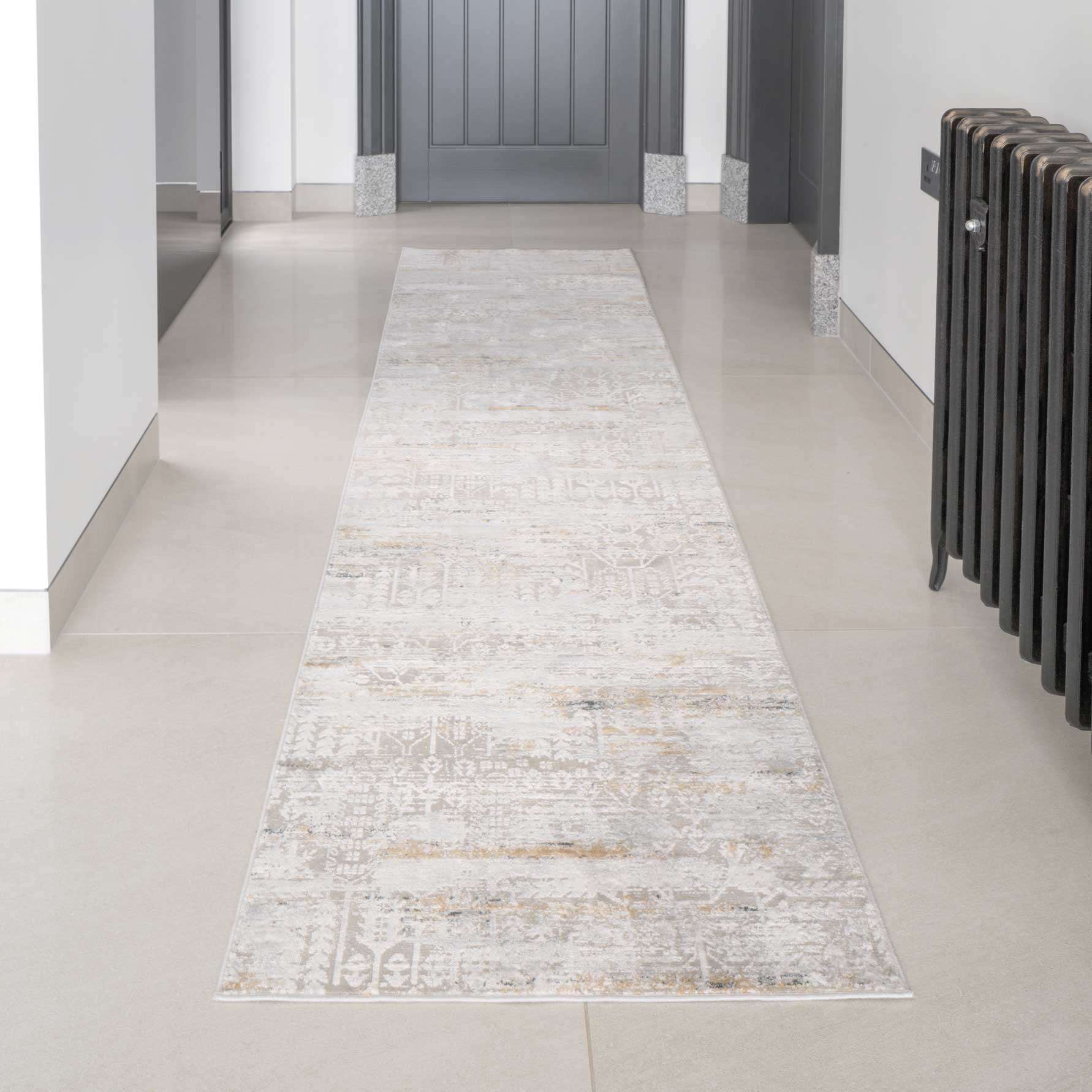 Distressed Mottled Grey Living Room Area Rug - Klos - Image 7