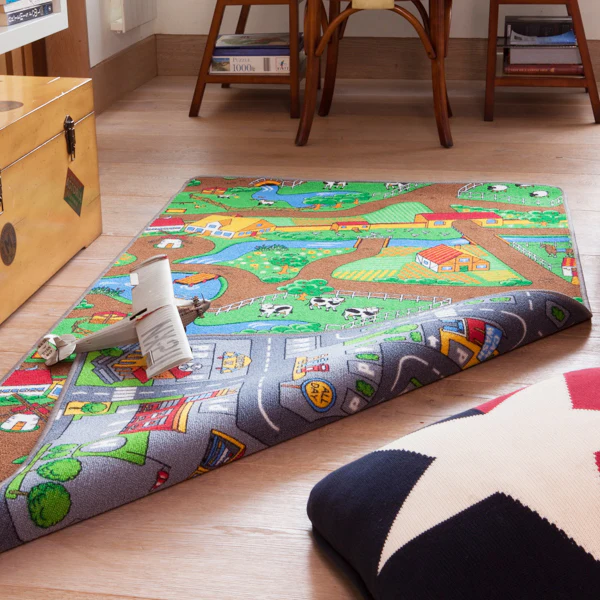 Double Sided Farm Town Kids Rug - Image 4