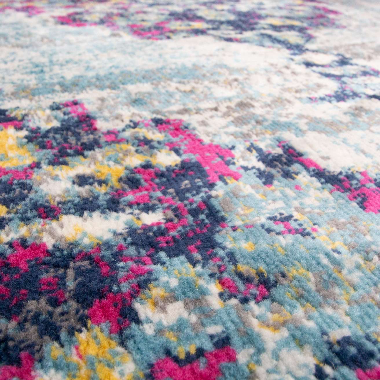 Faded Distressed Colourful Oriental Pattern Runner Rug - Image 7