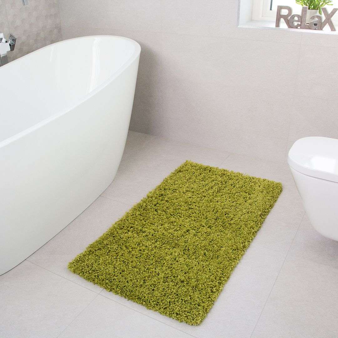 Fern Green Shaggy Rug - Image 4