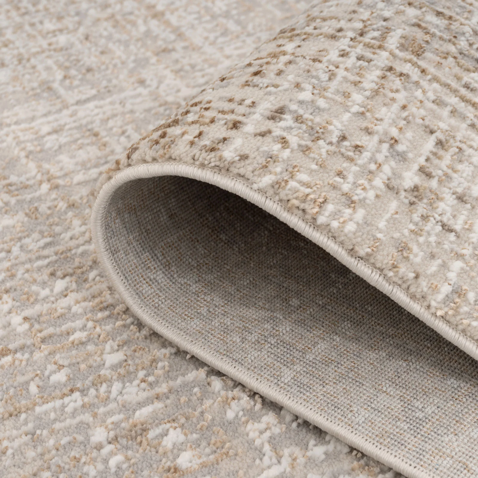 Golden Abstract Living Room Rug - Esme - Image 7