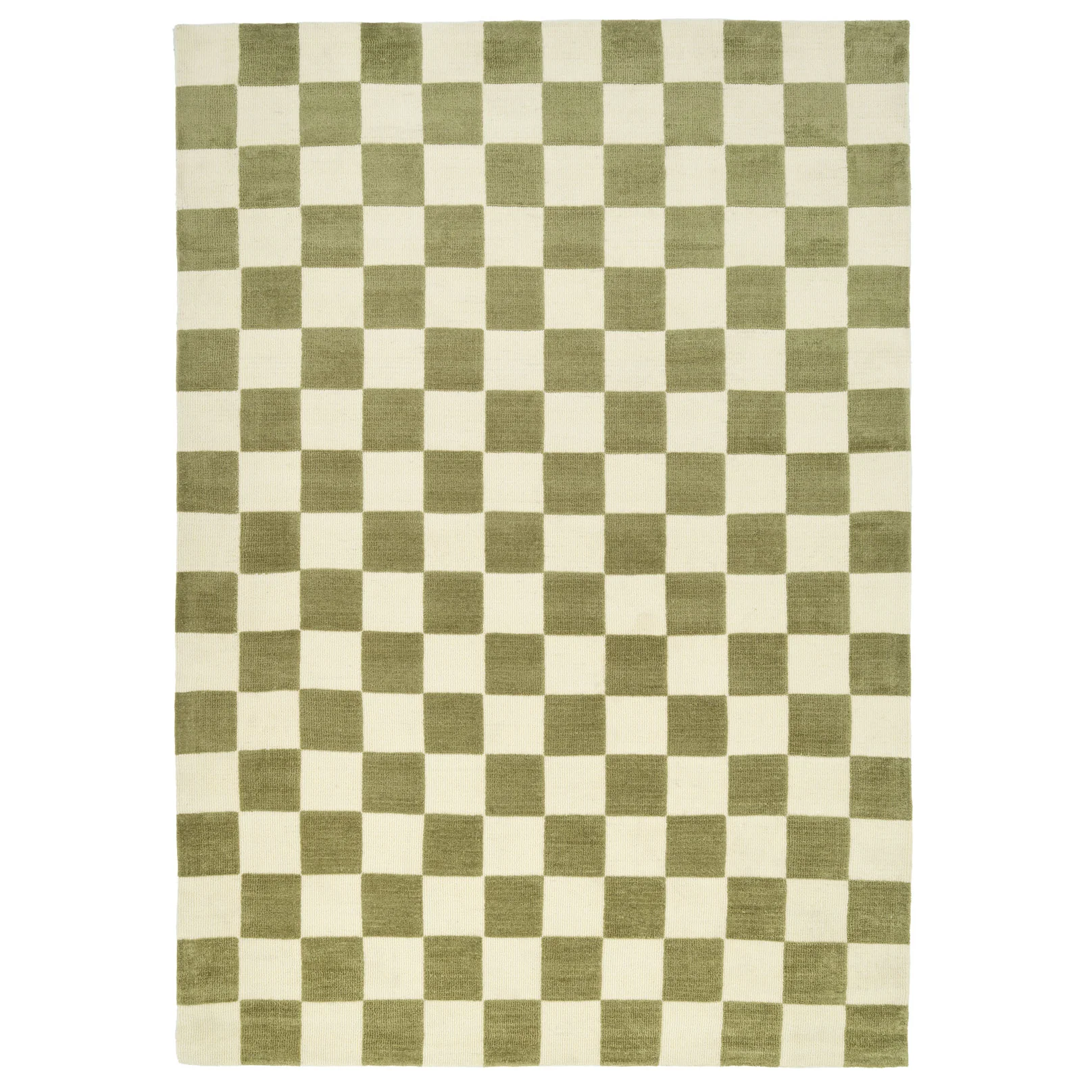 Green Retro Checkerboard Rug - Maze