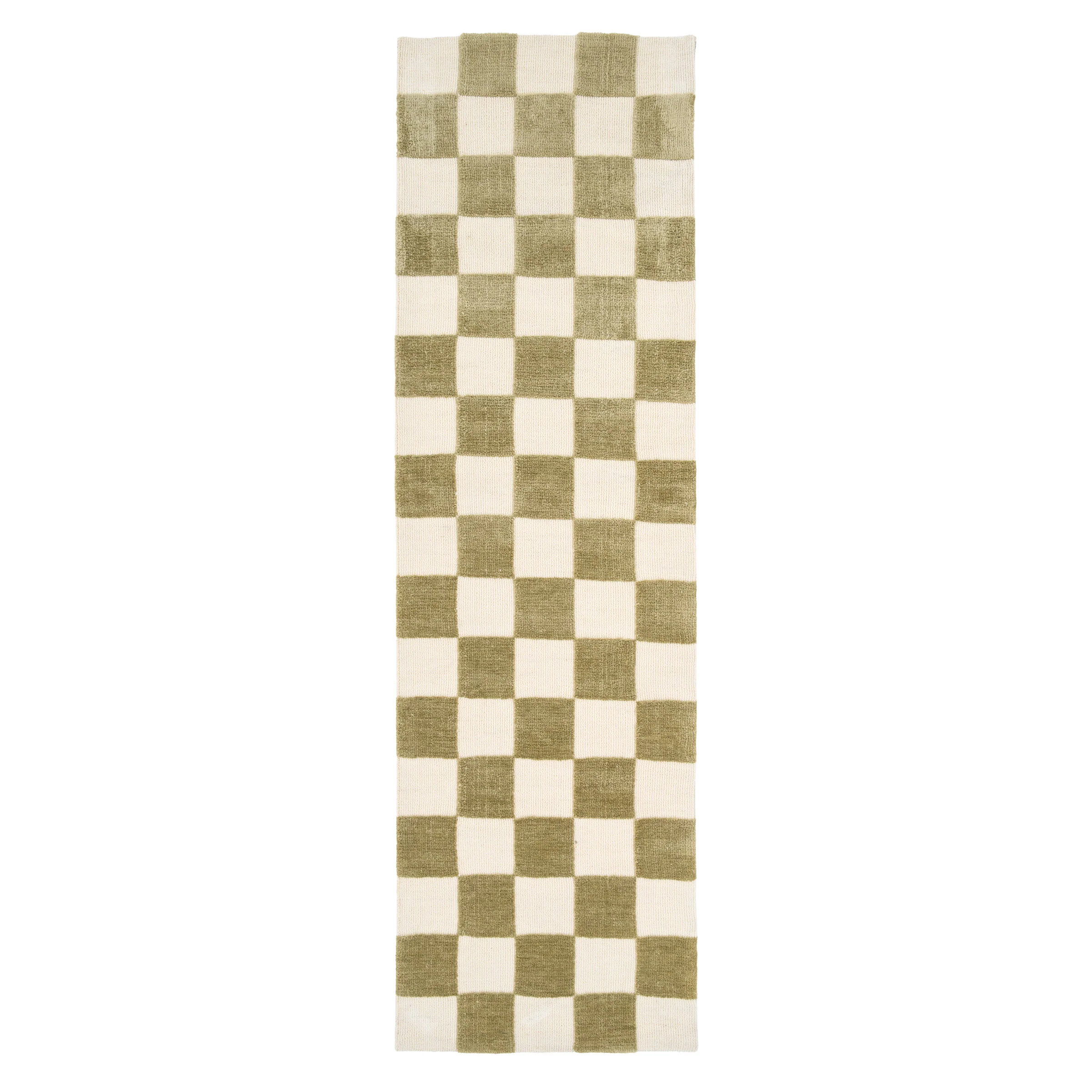 Green Retro Checkerboard Runner - Maze - Image 2