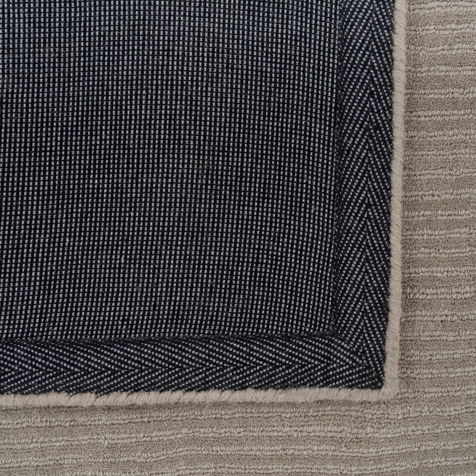 Grey Bordered Wool Rug - Olann Grey - Image 12