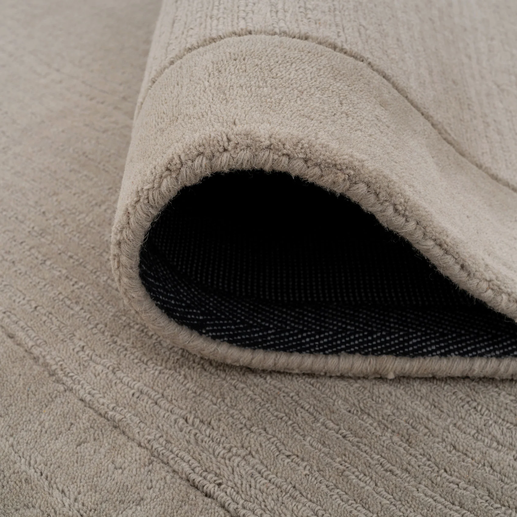 Grey Bordered Wool Rug - Olann Grey - Image 6