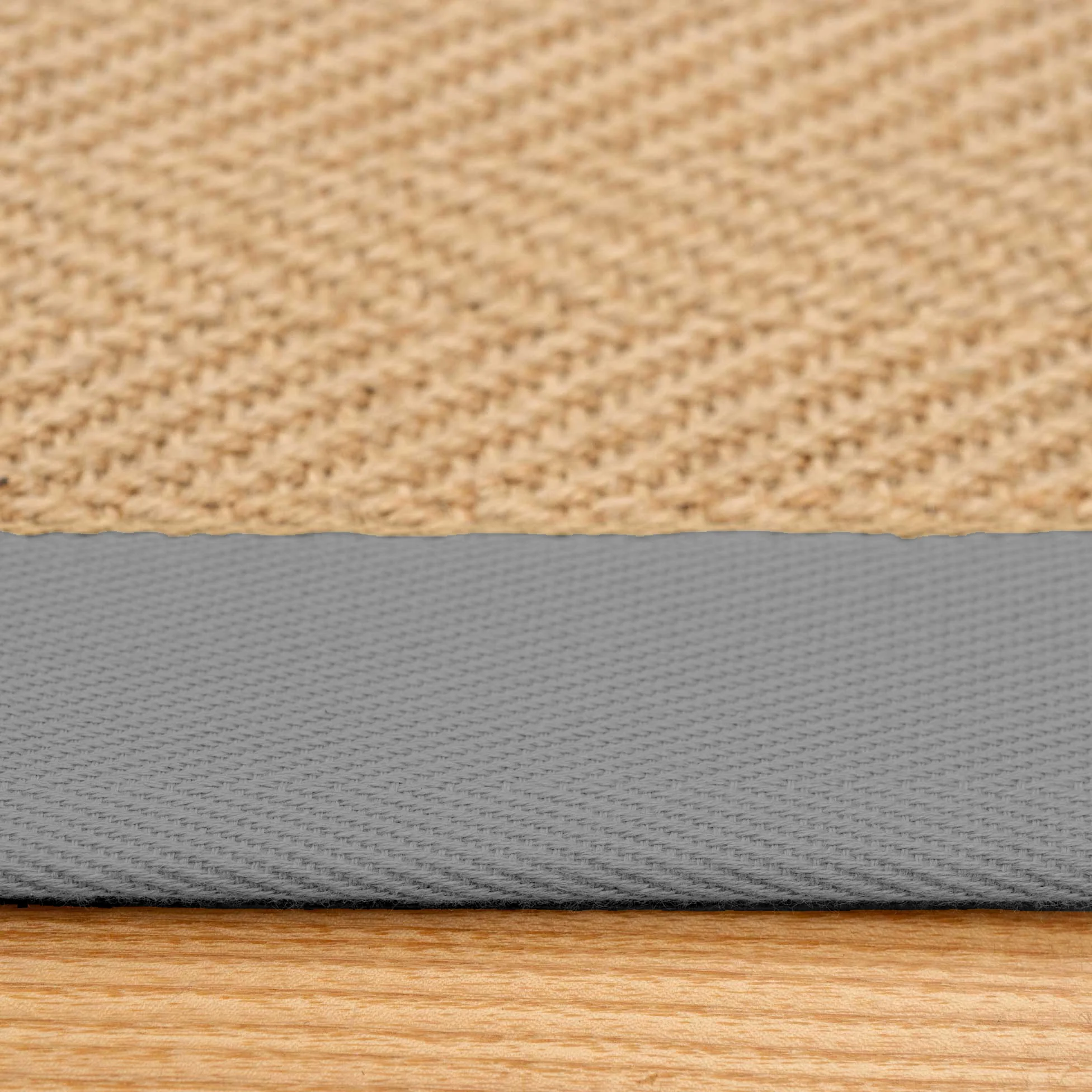 Grey Cotton Border Natural Jute Area Rug - Image 7