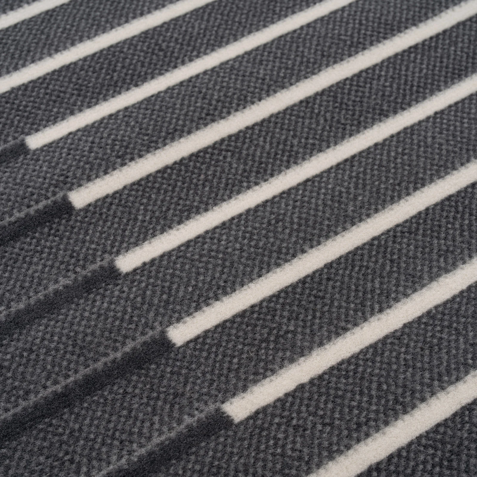 Grey Striped Stair Carpet Runner - Cut to Measure - Image 8