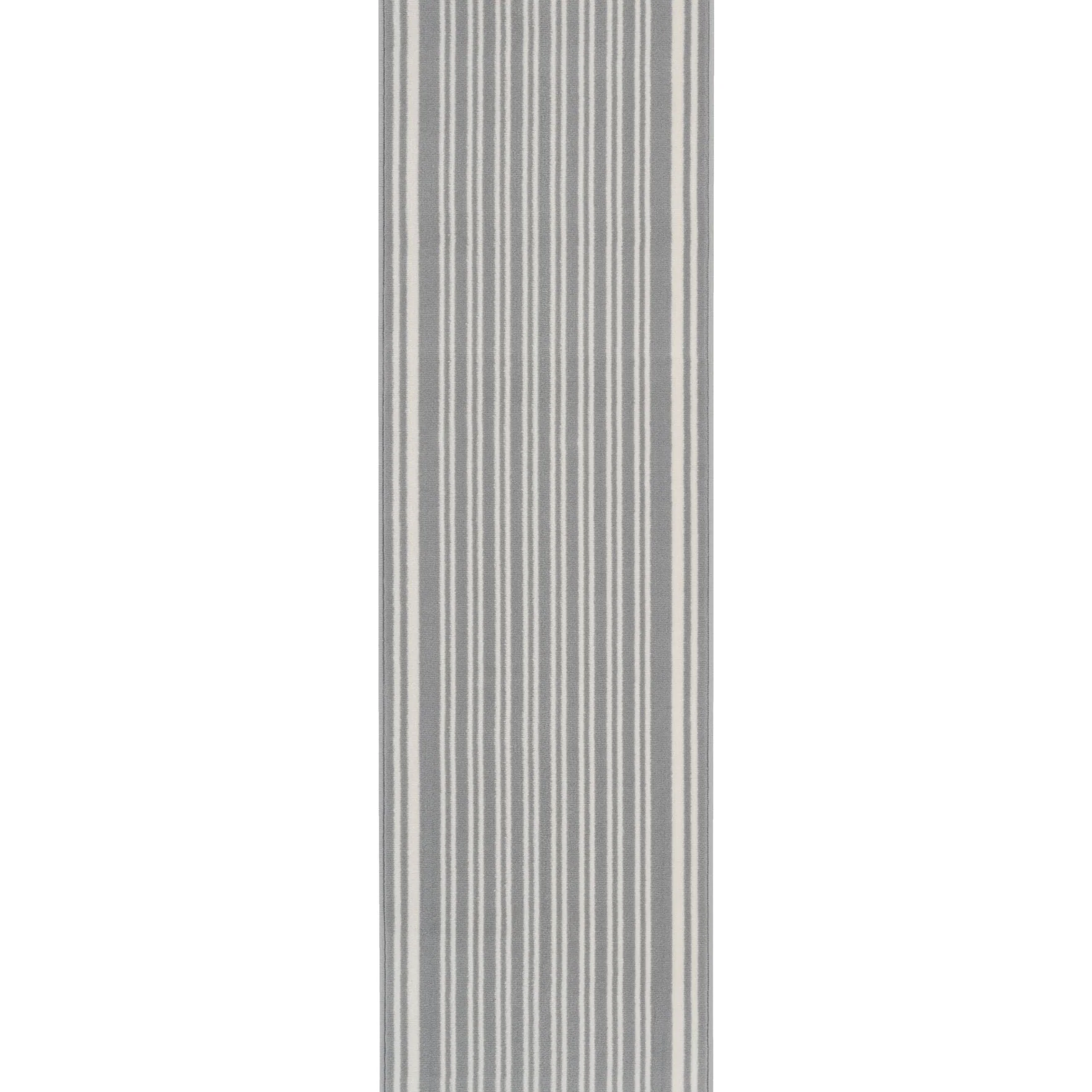 Grey Striped Stair Carpet Runner - Cut to Measure - Image 3