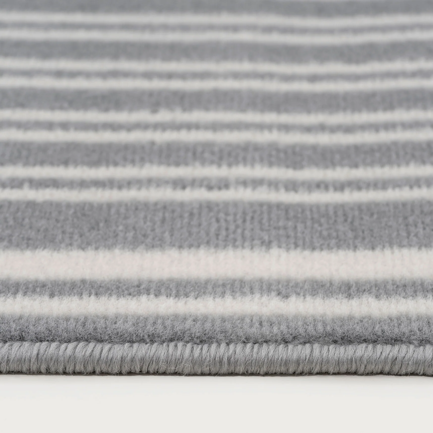 Grey Striped Stair Carpet Runner - Cut to Measure - Image 4