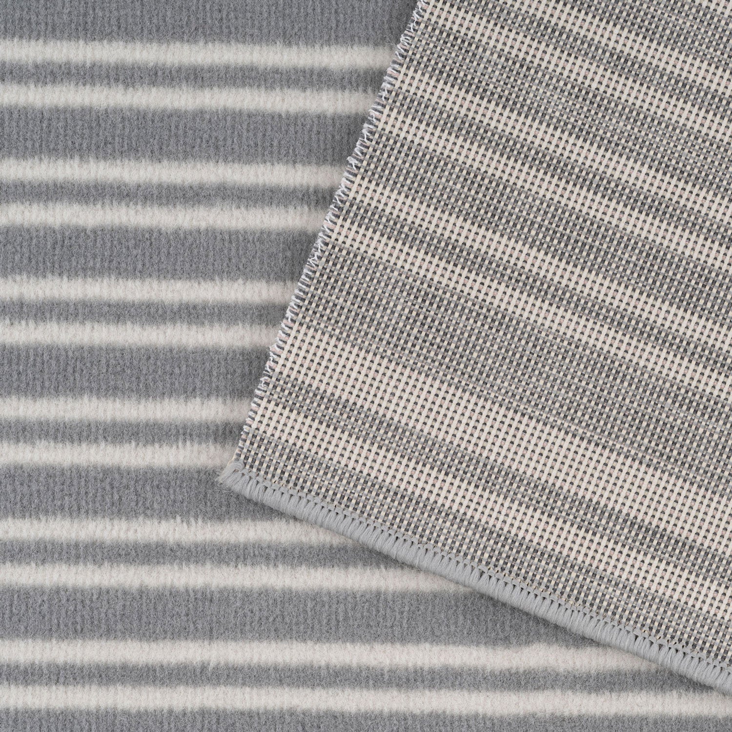 Grey Striped Stair Carpet Runner - Cut to Measure - Image 6