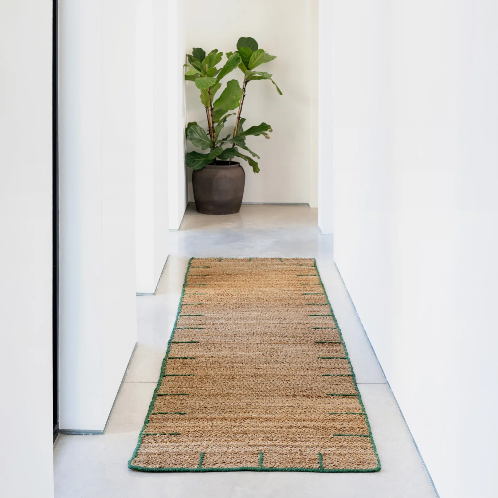 Handwoven Brown Jute Framed Runner - Oakley - Image 2