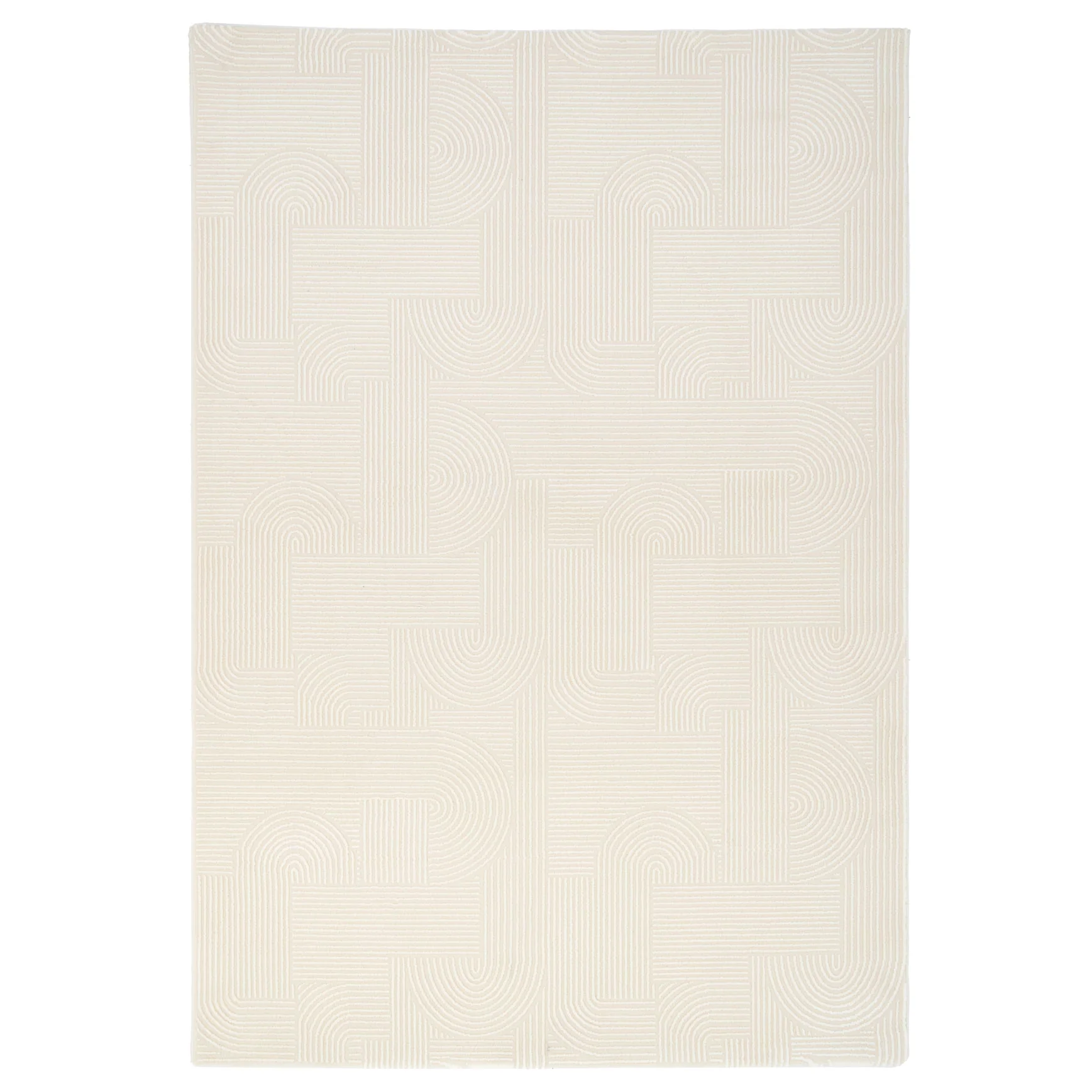 Luxury Retro Cream Rug - Escape