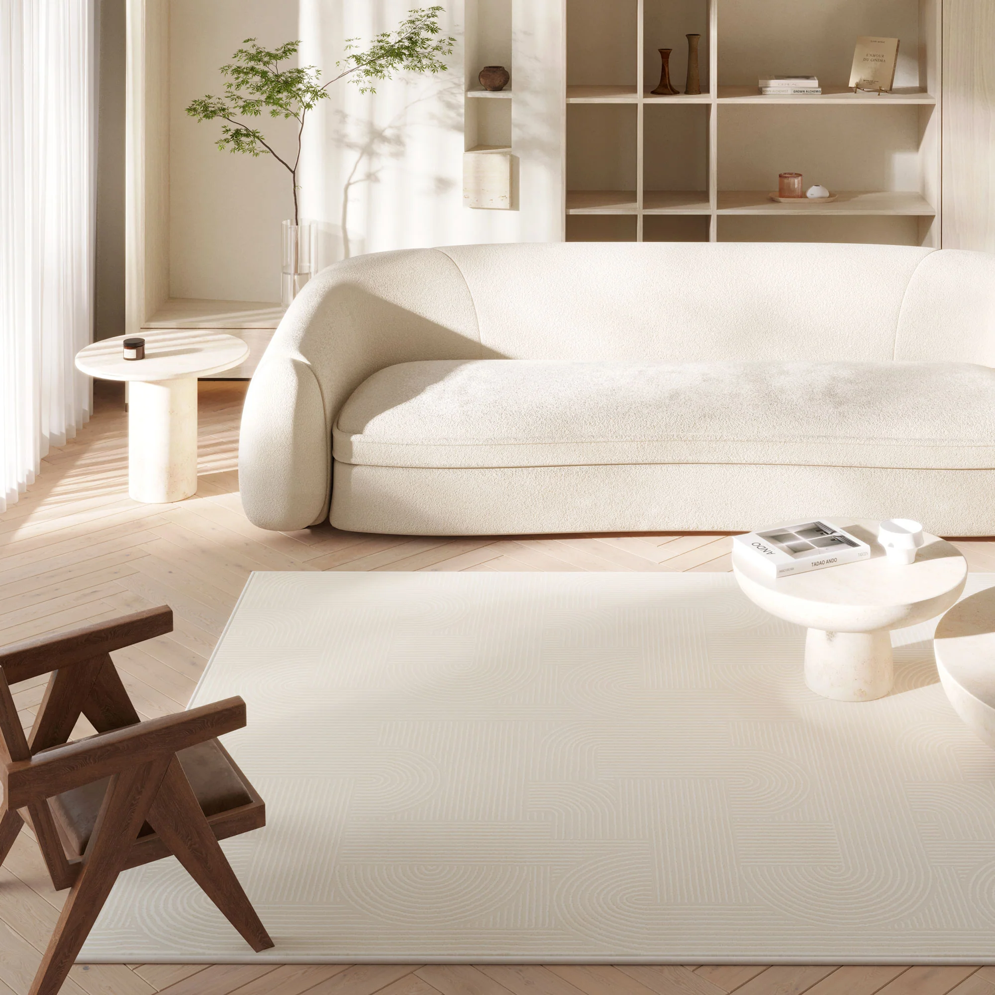 Luxury Retro Cream Rug - Escape - Image 12