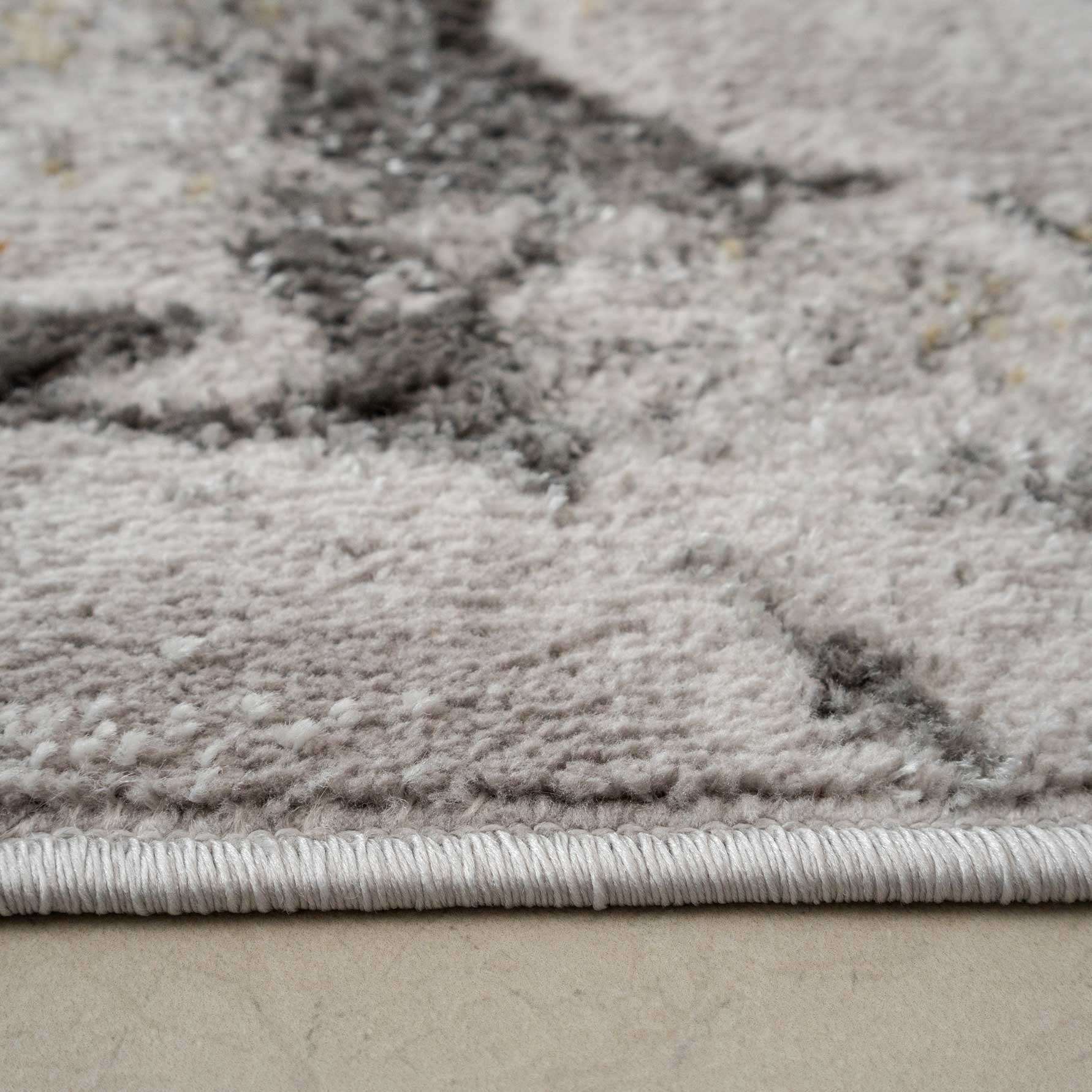 Modern Grey Marble Textured Area Rug - Strike - Image 6