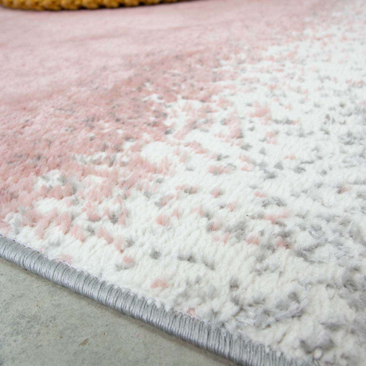 Modern Pink Distressed Striped Runner Rug - Image 4