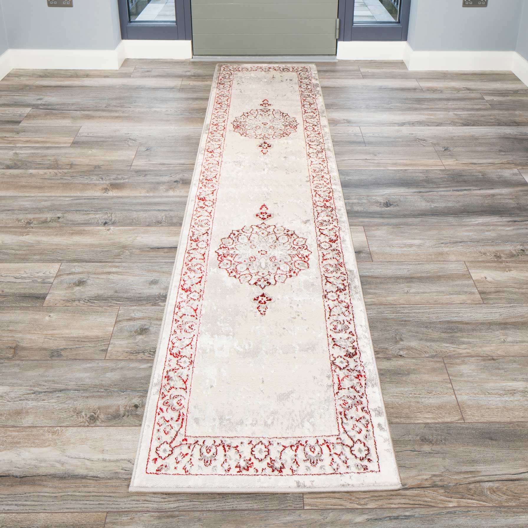 Modern Red Abstract Oriental Rugs - Victoria - Image 4