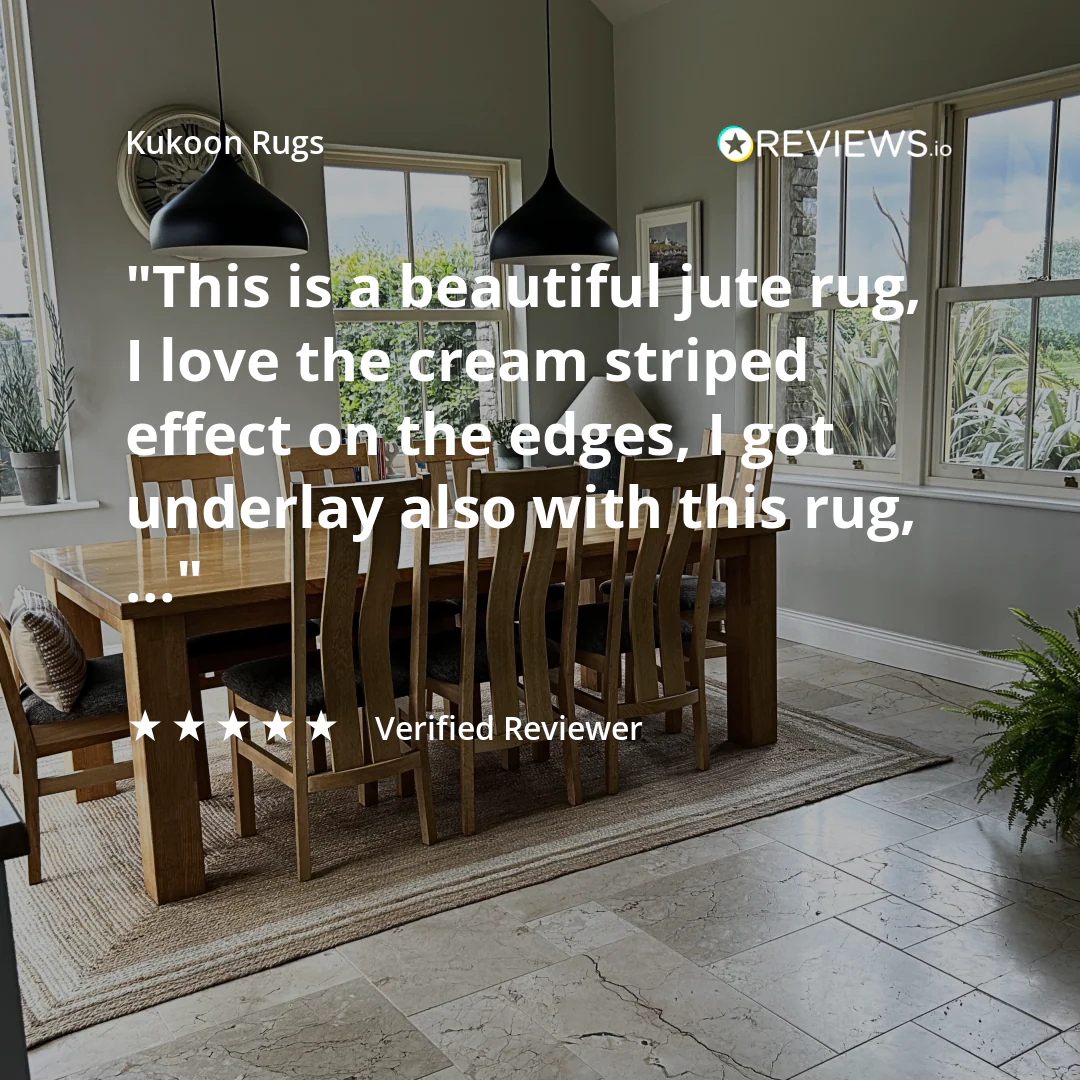 Natural Bordered Jute Rug - Laurel - Image 9