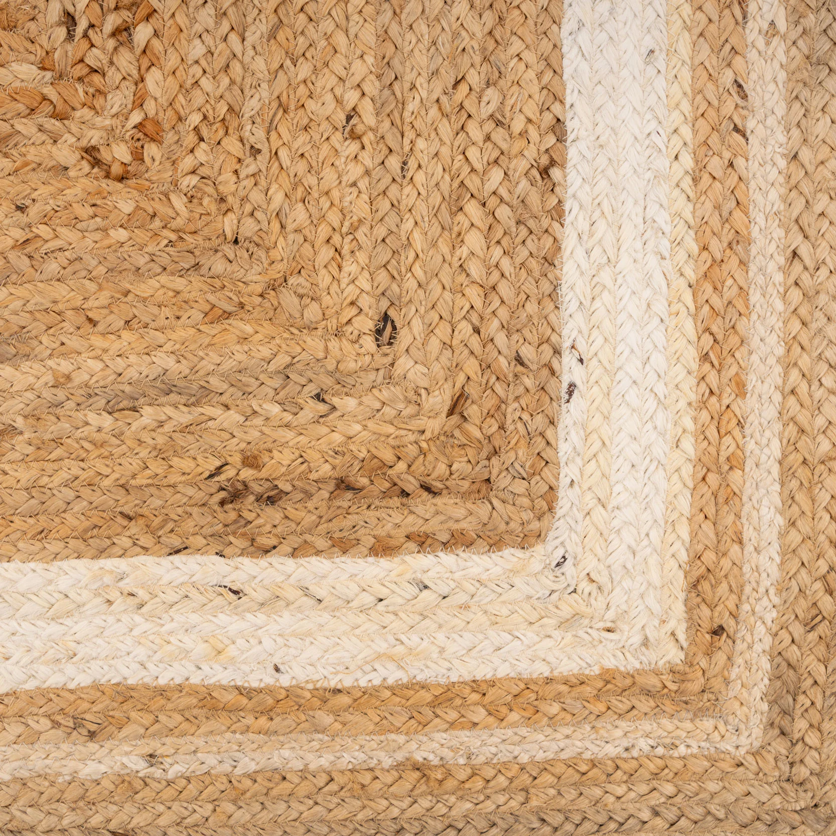 Natural Bordered Jute Runner Rug - Laurel - Image 2