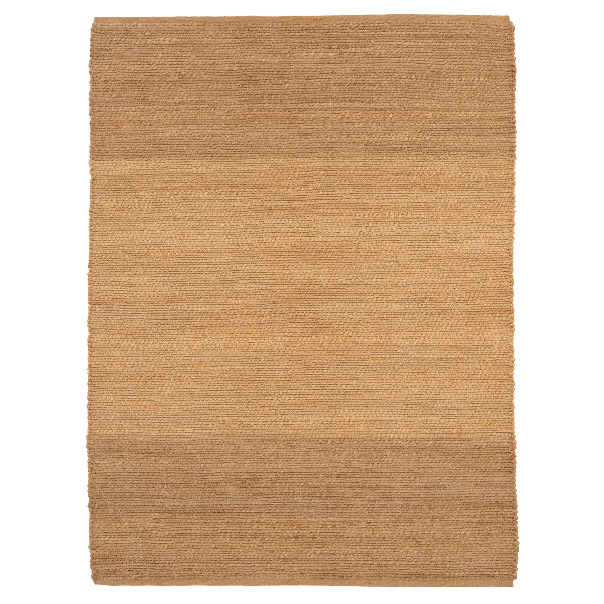 Natural Handwoven Brown Jute Border Rug - Alma