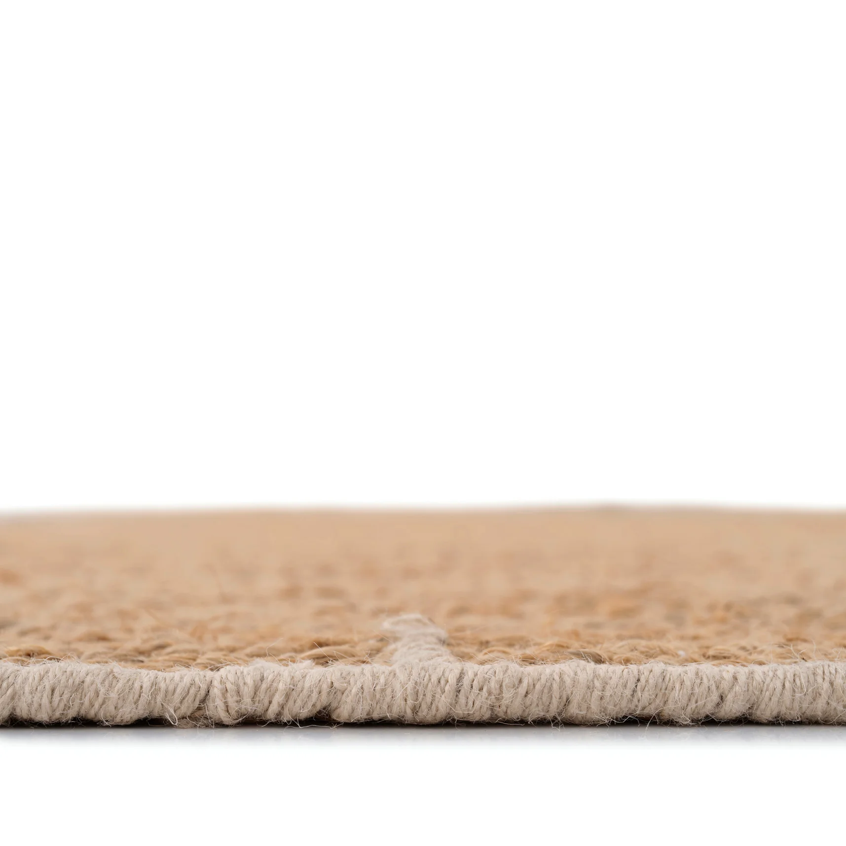 Natural Handwoven Brown Jute Framed Rug - Annie - Image 7