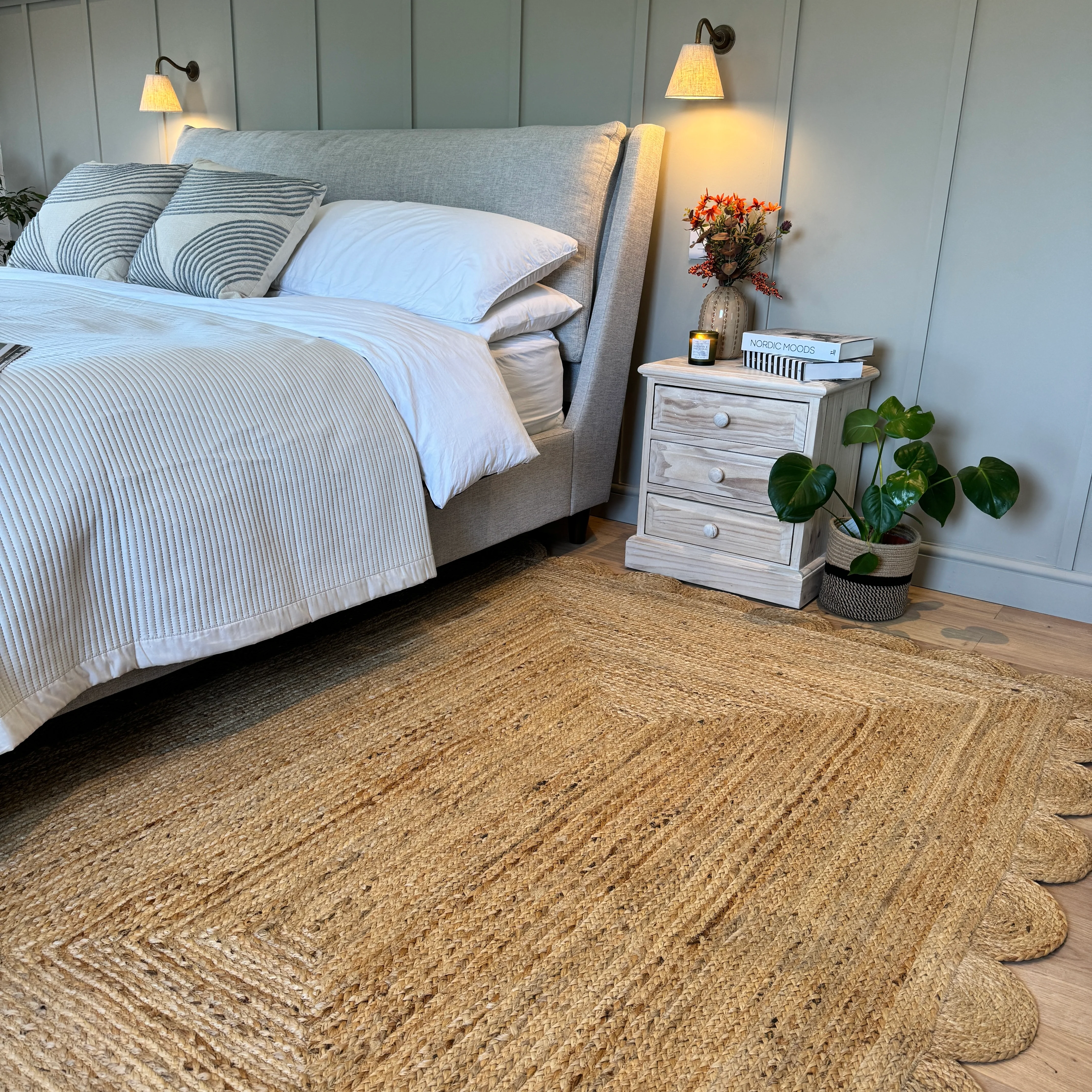 Natural Rounded Edge Jute Rug - Casper - Image 3