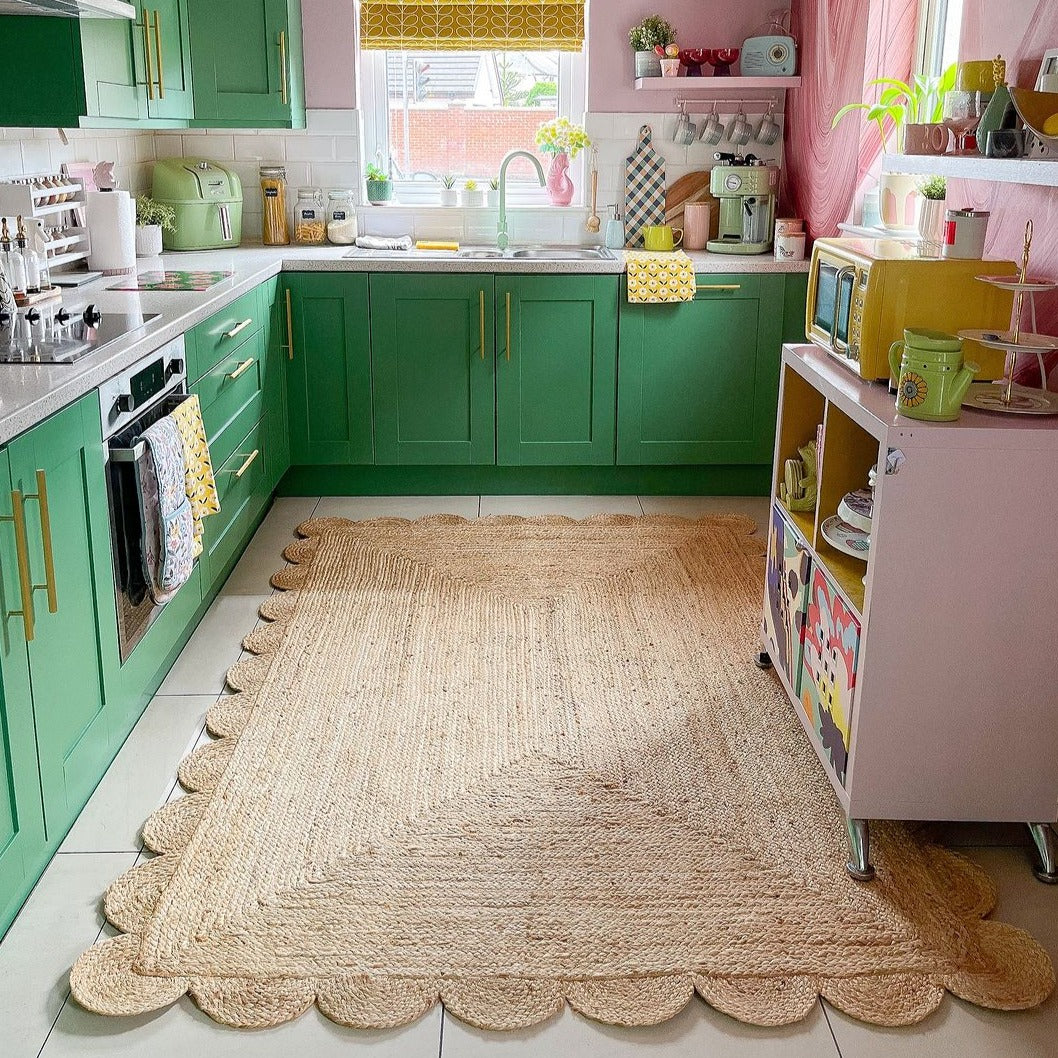 Natural Rounded Edge Jute Rug - Casper - Image 4