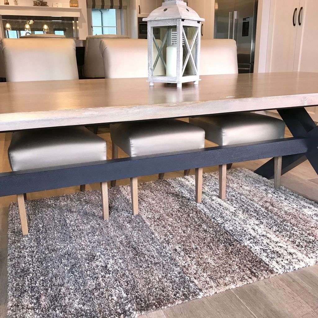 Natural Stripe Shaggy Rug for Living Room - Image 3